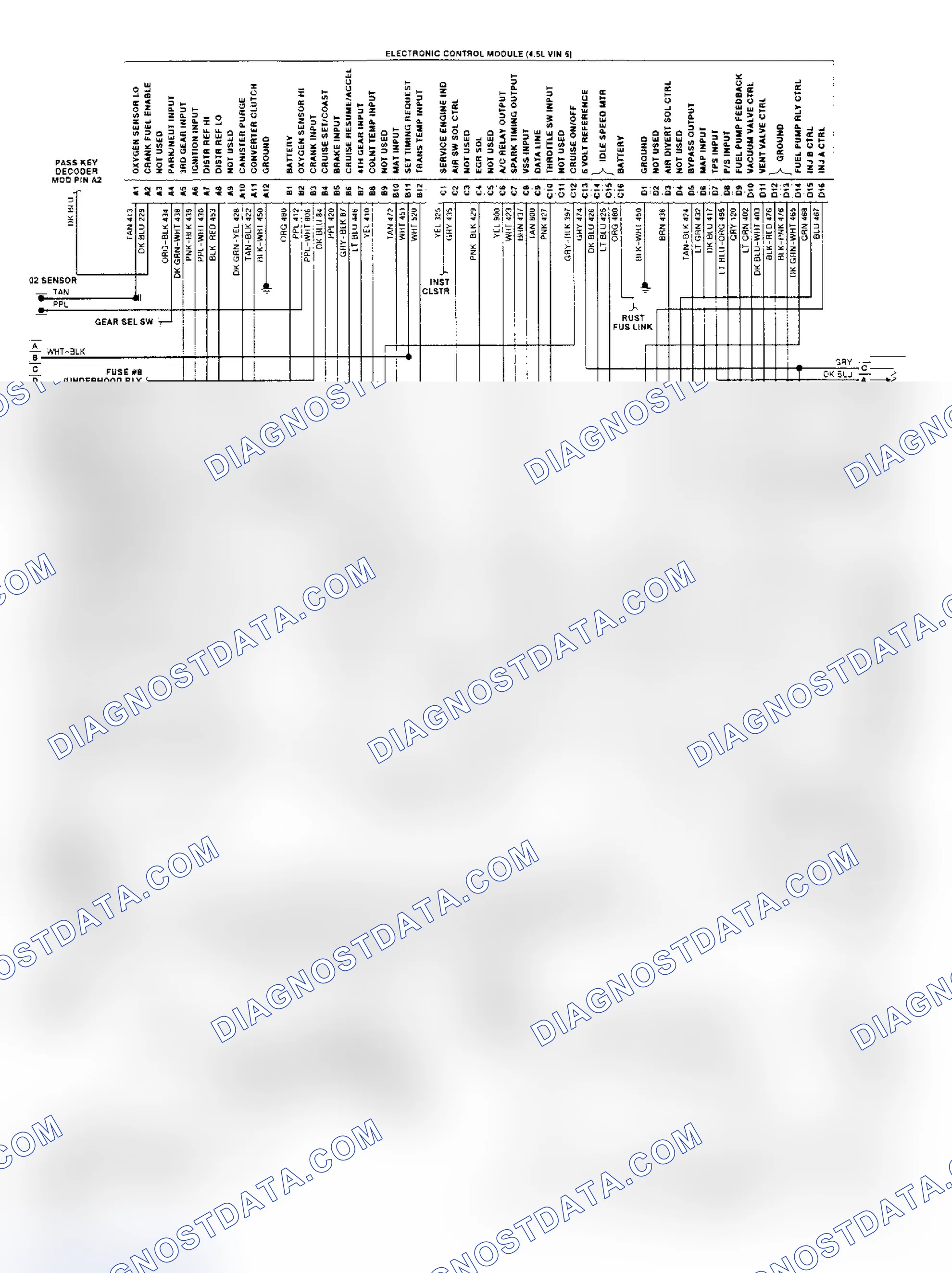 Scheme 400: Eldorado & Seville DFI ECM Wiring Diagram