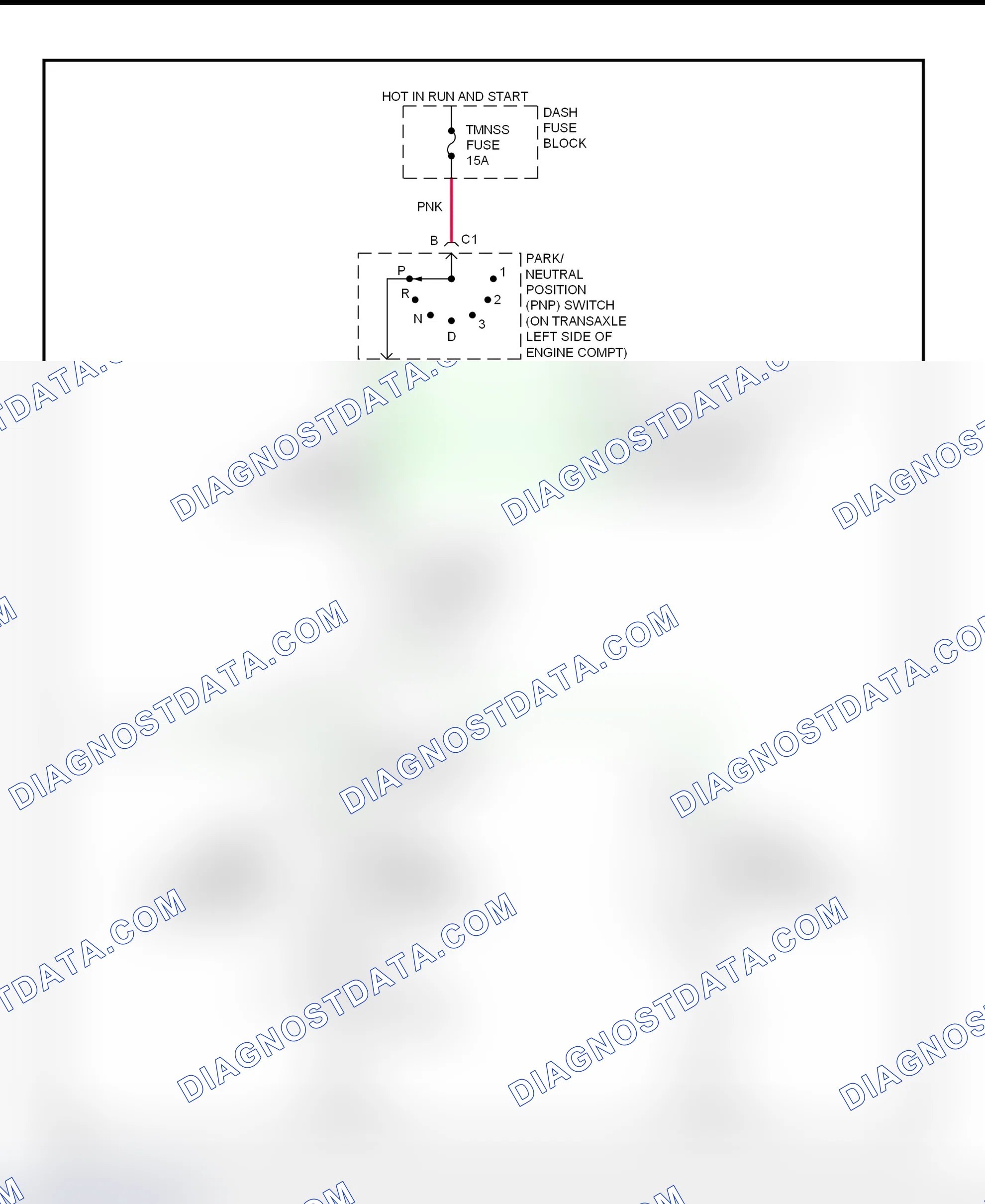 Fig. 25: Shift Interlock System Wiring Diagram (1999 Aurora & Riviera)