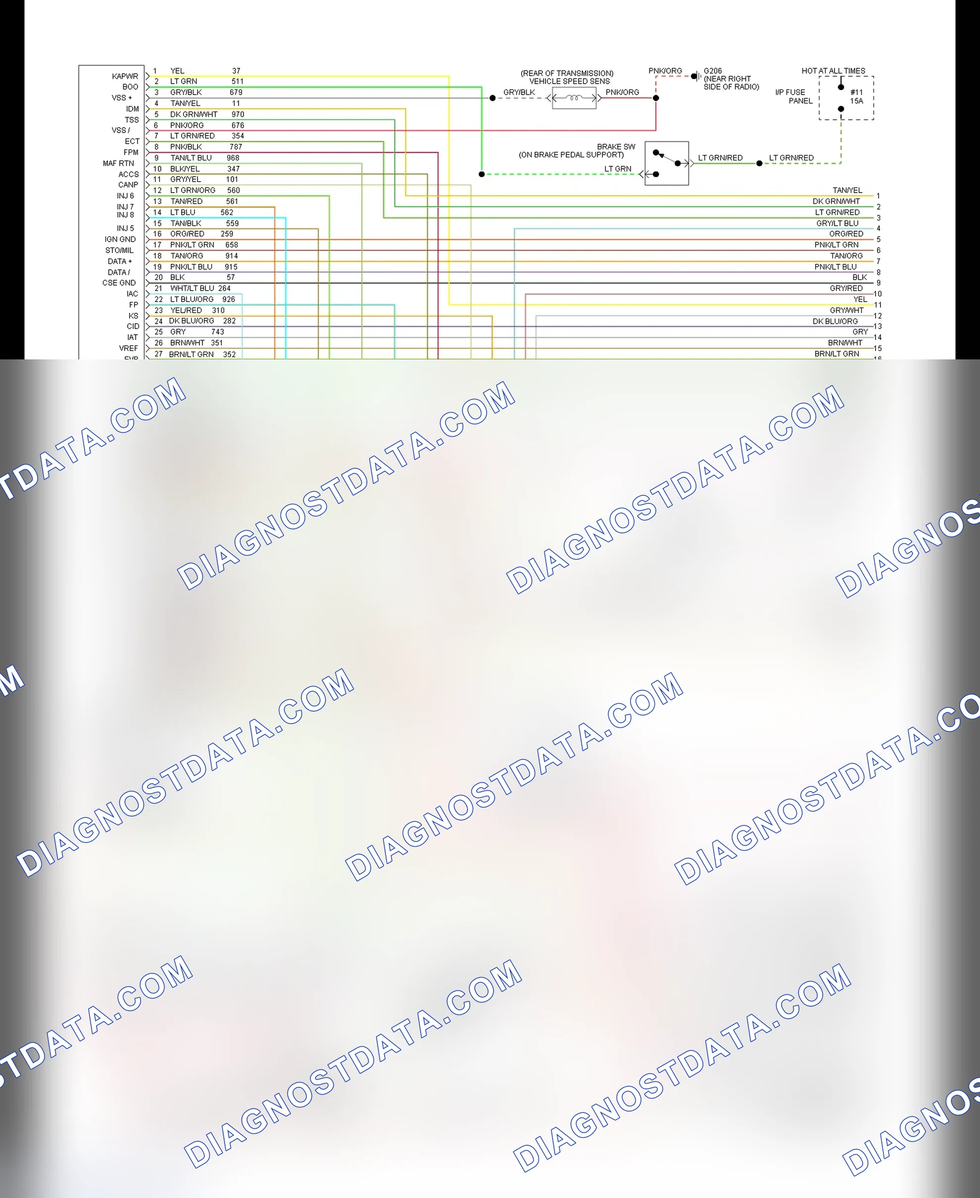 Scheme 111: EEC-IV Wiring Diagram (Mark VIII 4.6L - 1 Of 3)