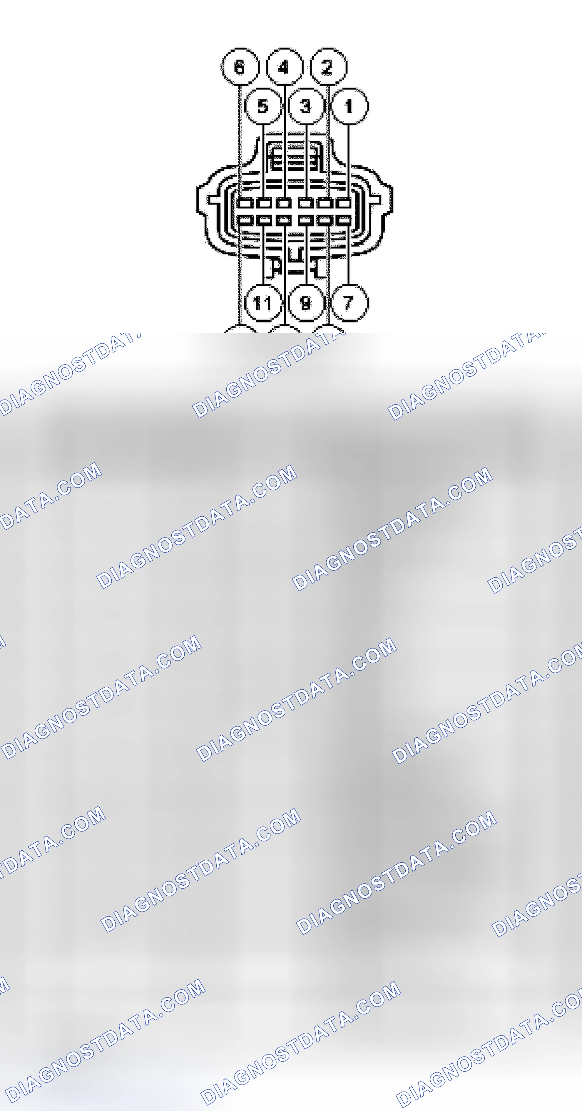 Scheme 329: Digital Transmission Range (TR) Sensor Connector