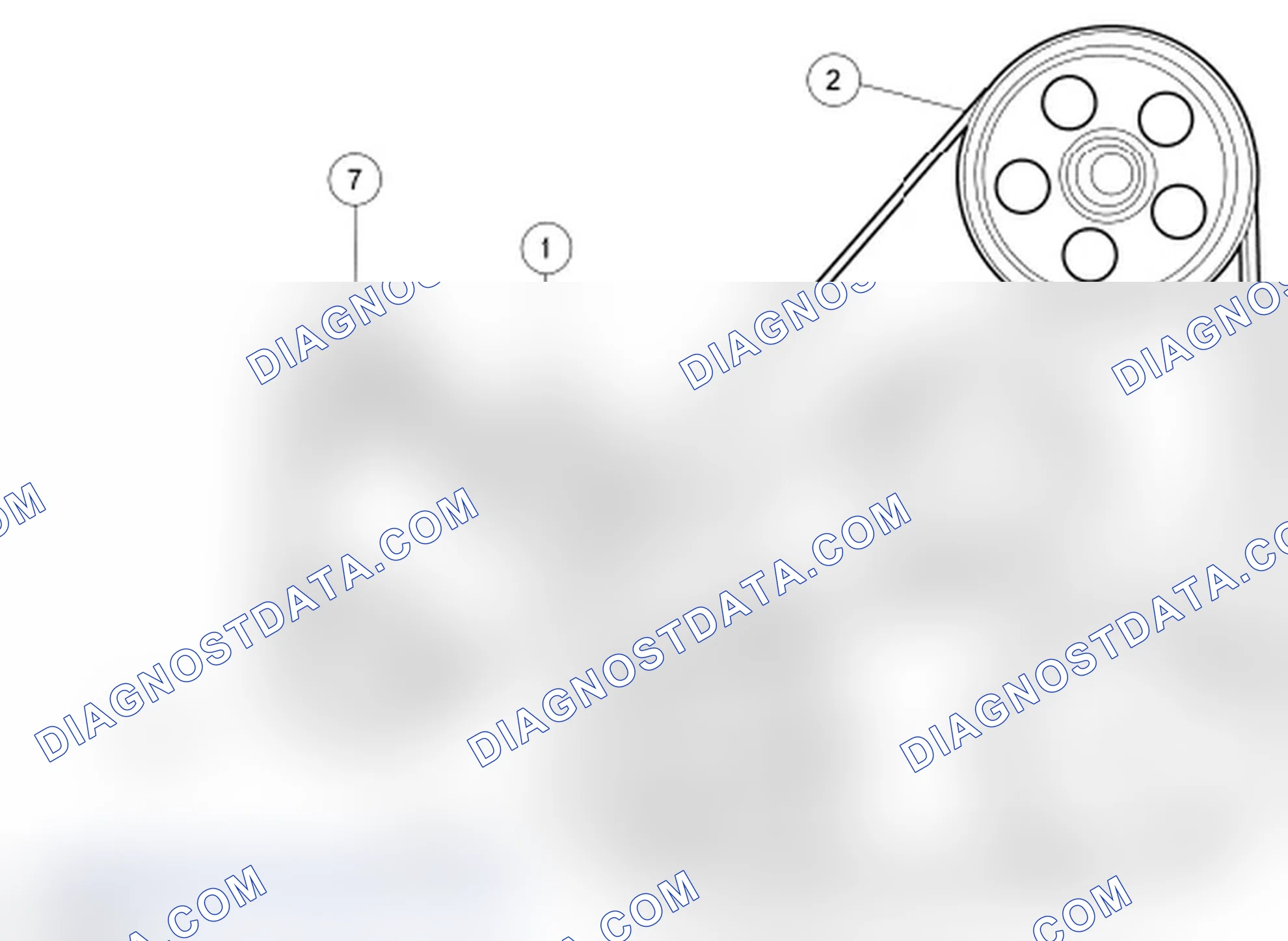 Scheme 1: Accessory Drive Belt Routing