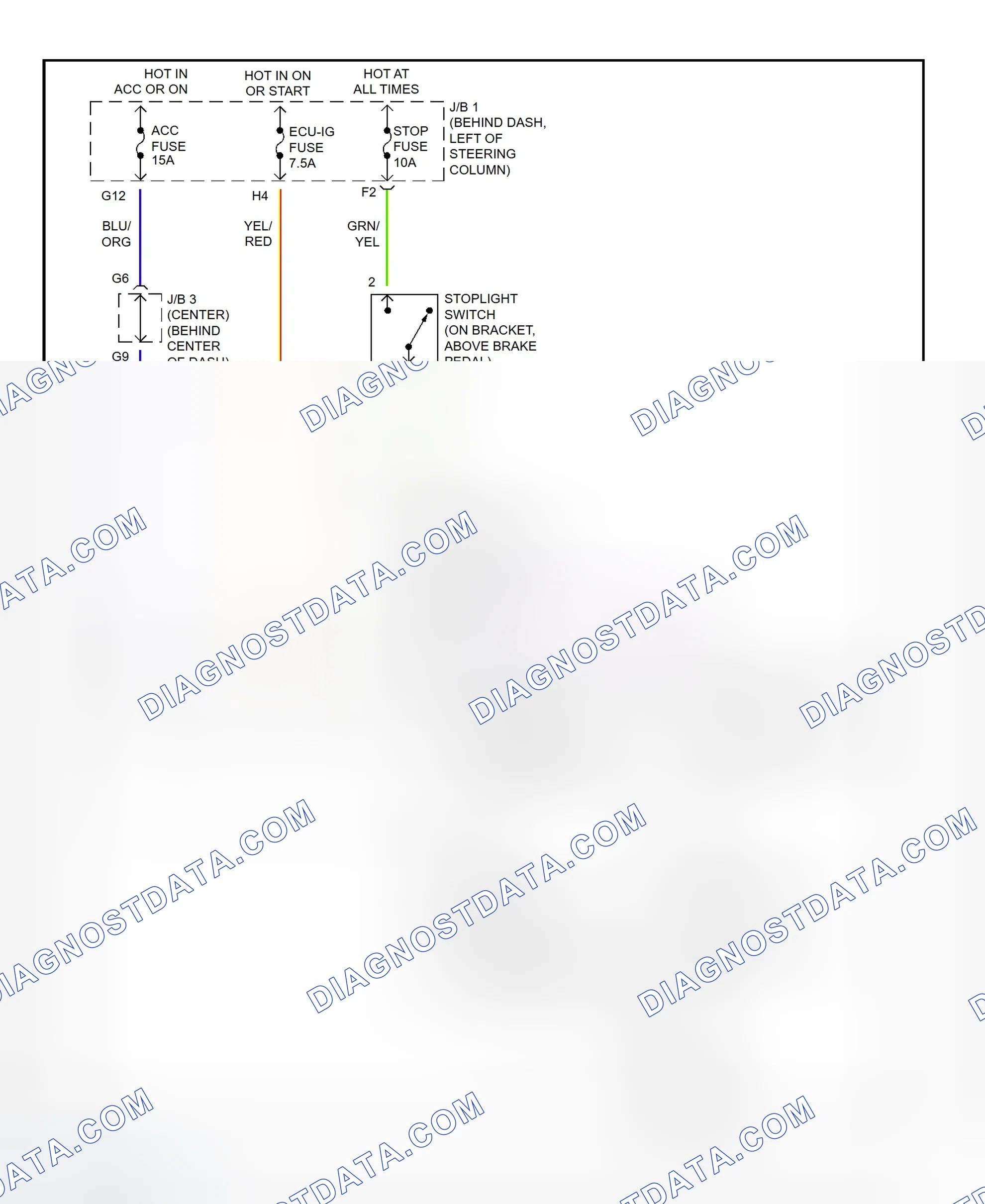 Scheme 305: Shift Interlock System Wiring Diagram (2001 - Toyota Tacoma)