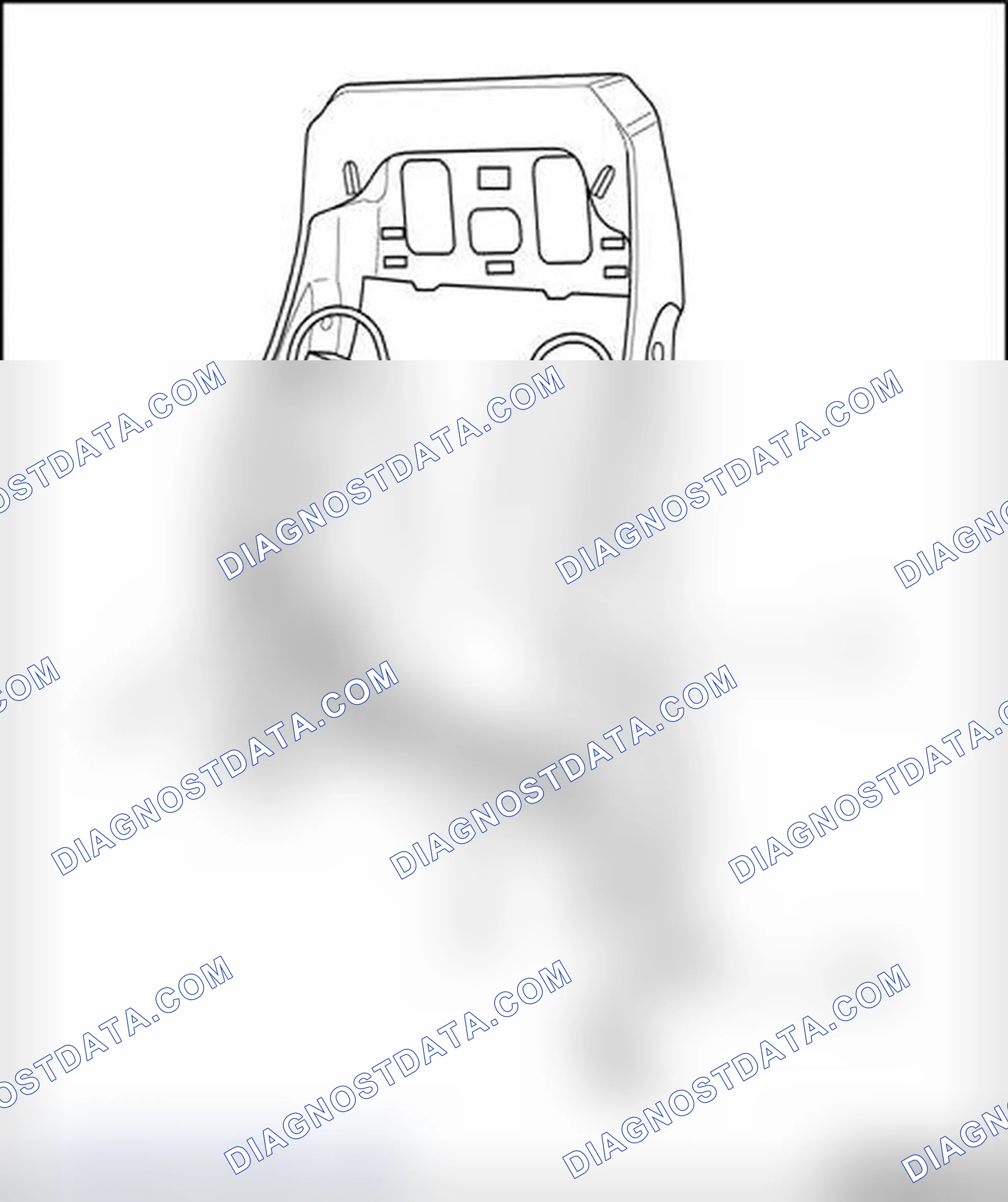 Scheme 245: Seat backrest wiring harness, assembly overview
