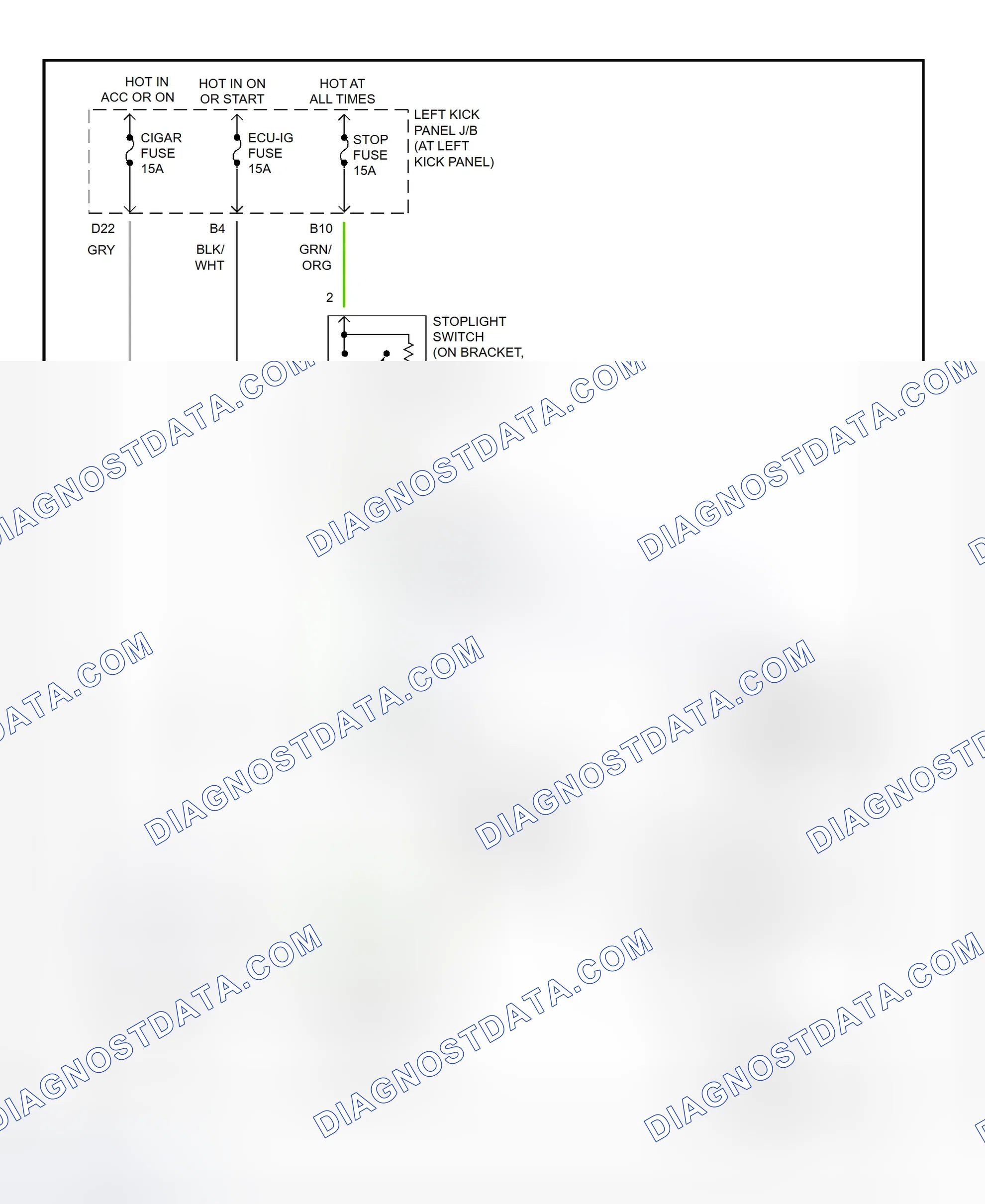 Scheme 153: Shift Lock System Wiring Diagram (Lexus LX470)