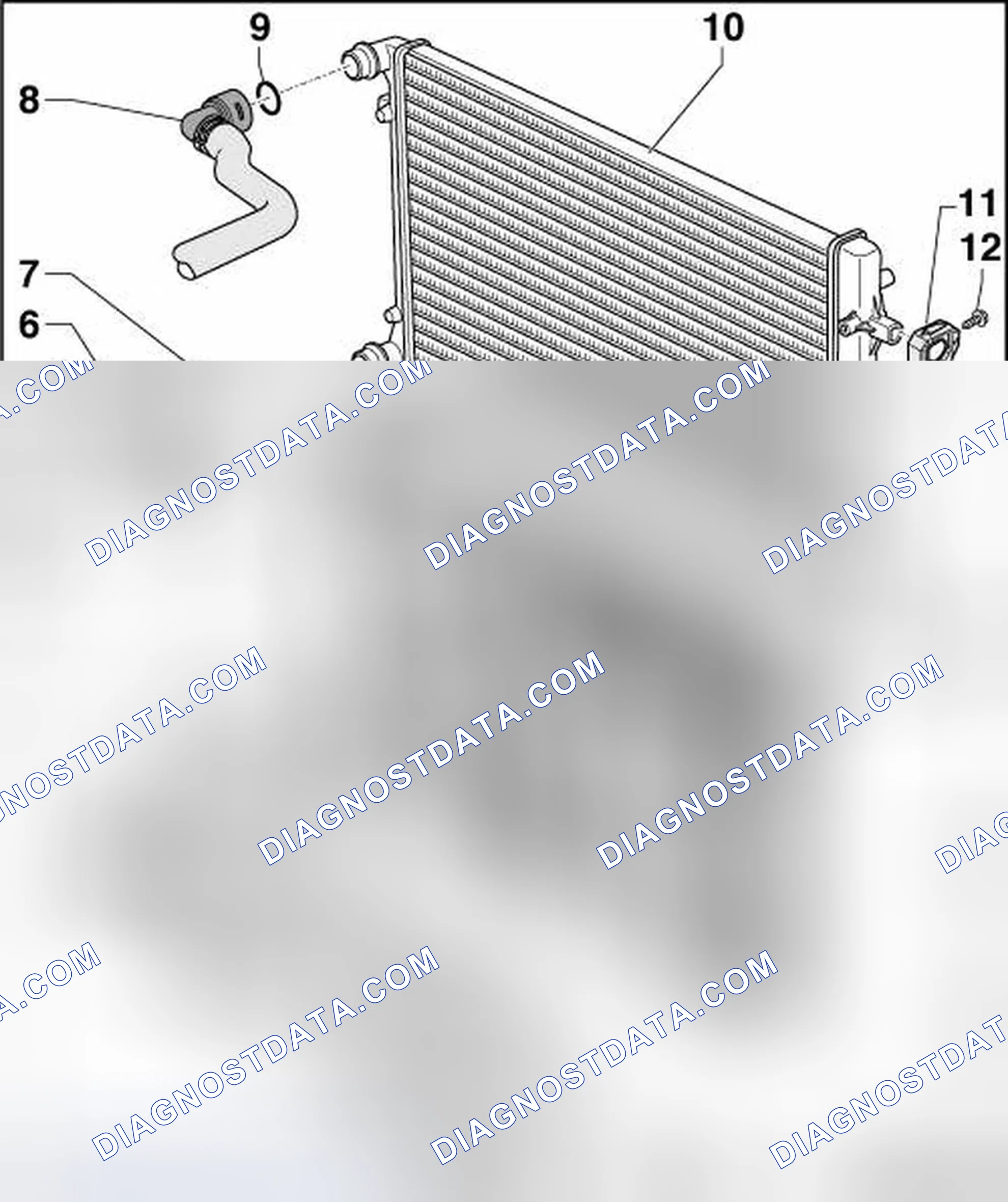 Scheme 72: RADIATOR AND RADIATOR FAN COMPONENT OVERVIEW
