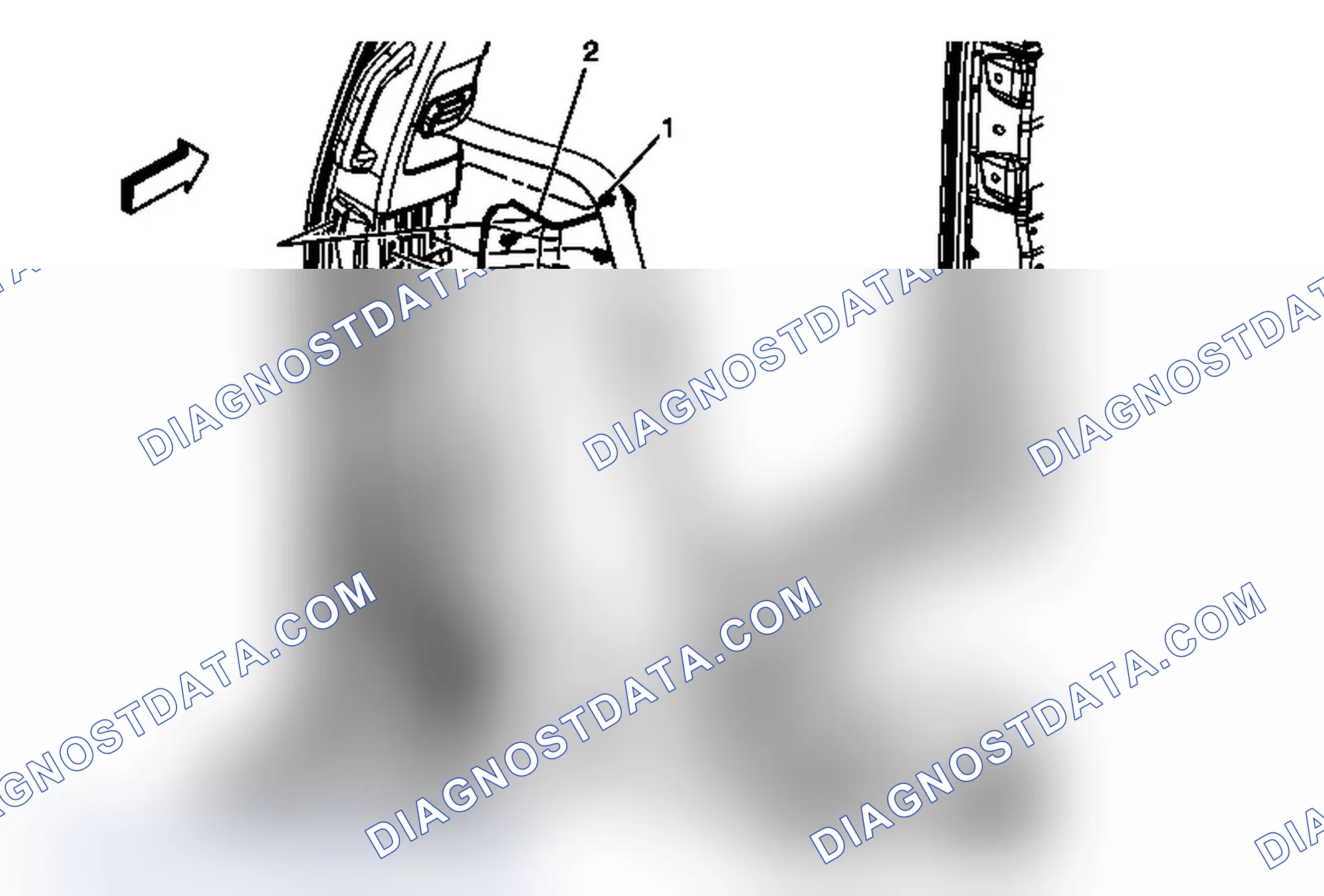 Scheme 85: Center Pillar Lower Garnish Molding Replacement (Traverse)