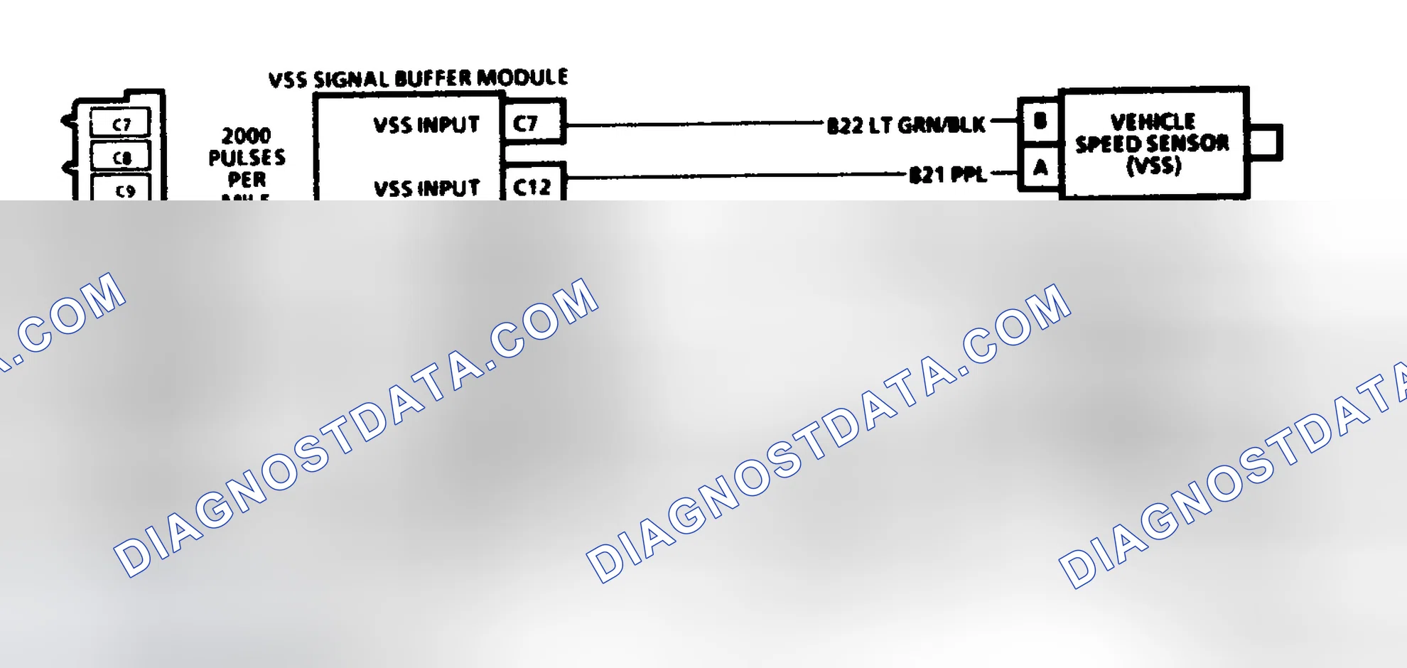 Scheme 102: Code 24, Schematic ("P" Series M/T) Vehicle Speed Sensor