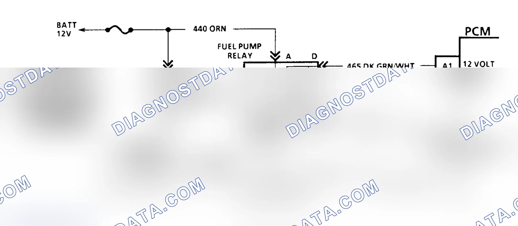 Scheme 164: Code 54 Schematic (All Models W/4L80-E Trans. Except G Series) Fuel Pump Circuit