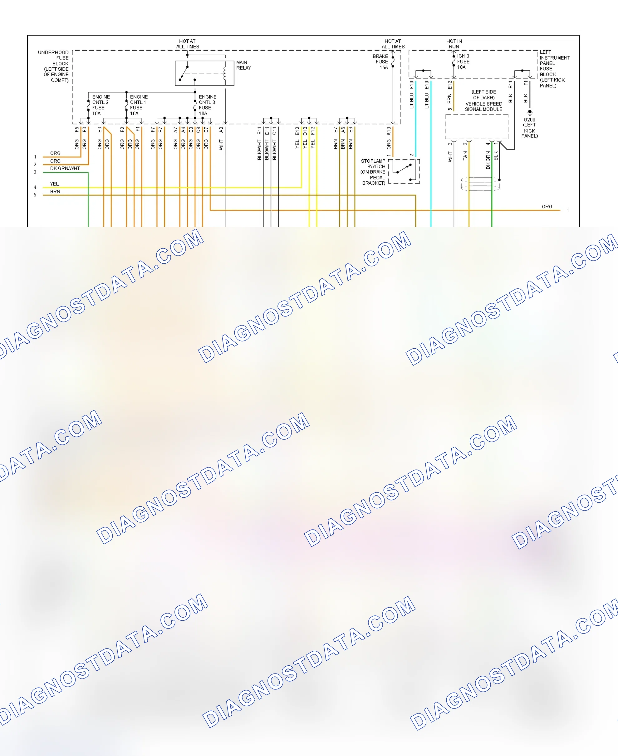 Scheme 164: PCM Wiring Diagram (Saturn LS2 & LW2 - 3.0L - 2 Of 3)