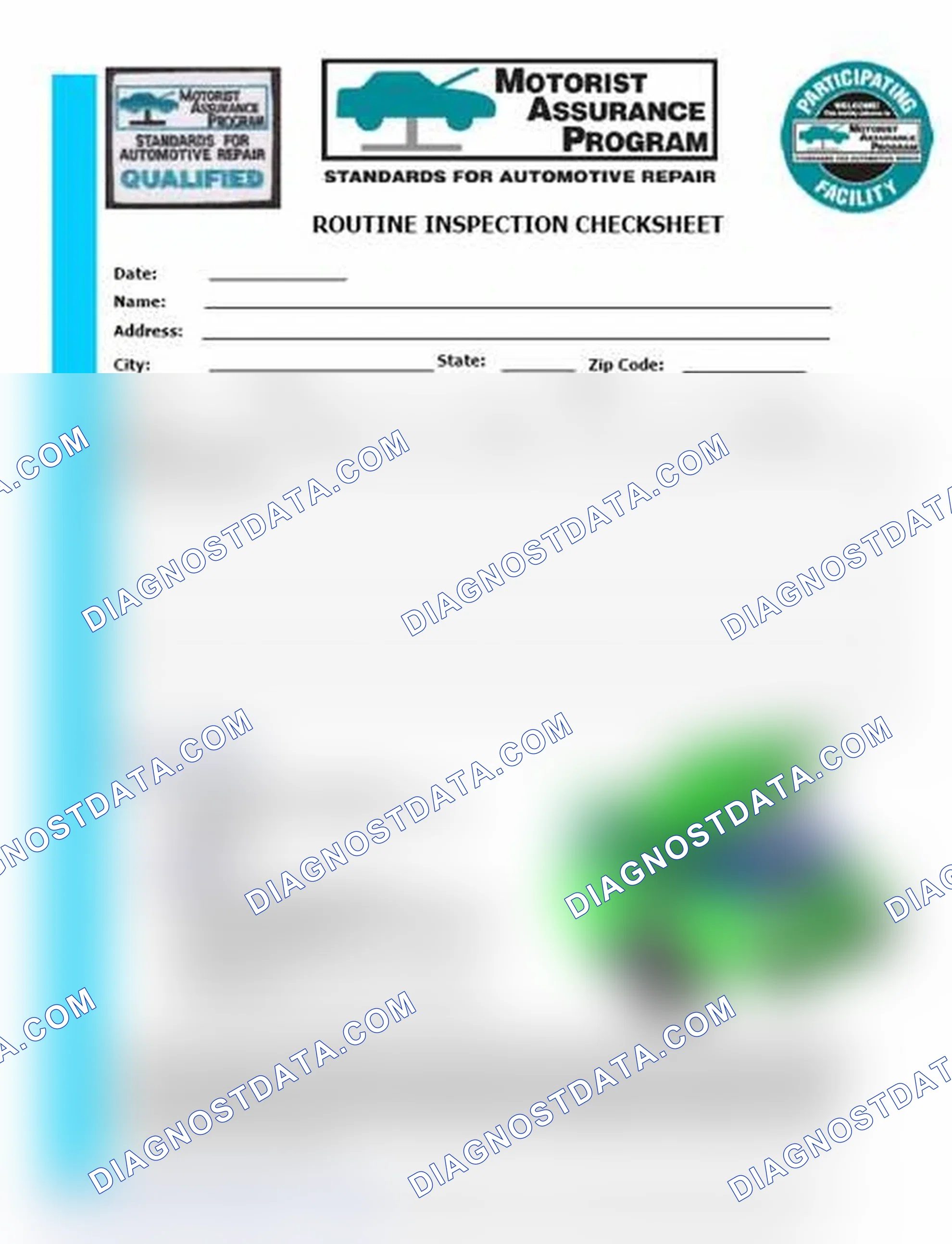 Scheme 26: Routine Inspection Checksheet (1 Of 2)