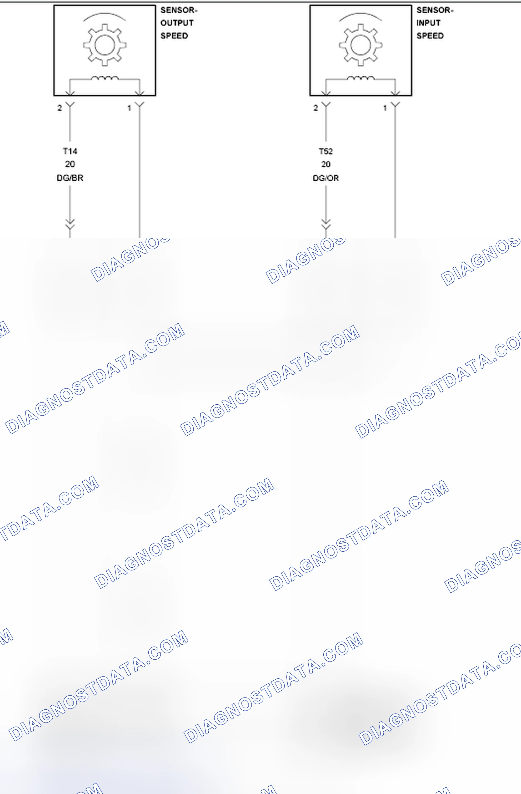 Scheme 739: P0715-INPUT SPEED SENSOR 1 CIRCUIT