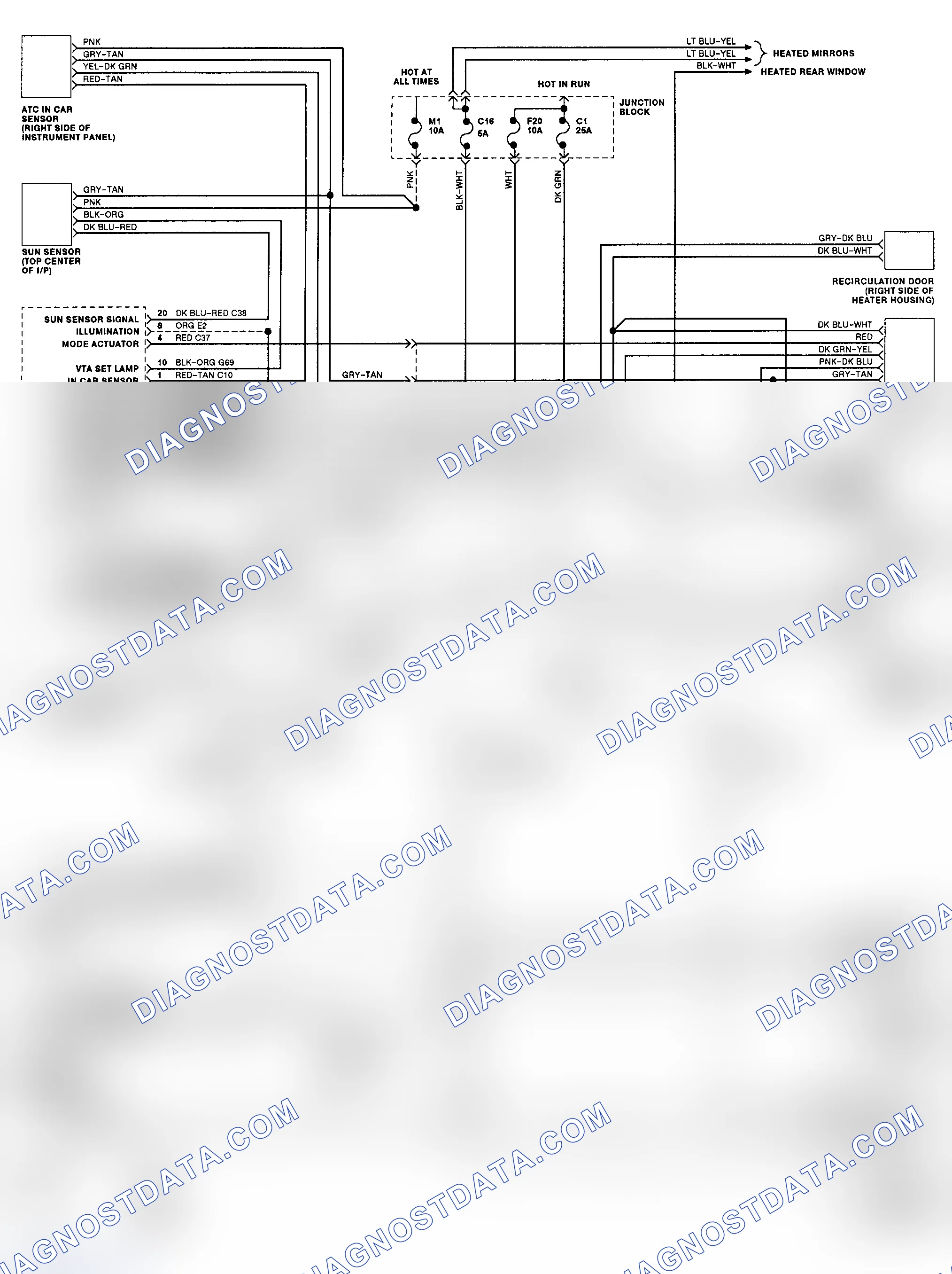 Scheme 3: Automatic A/C-Heater System Wiring Diagram