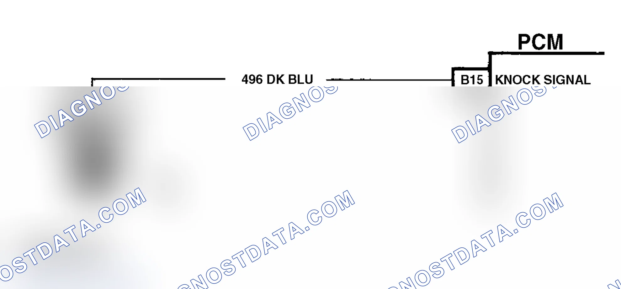 Scheme 222: Code 43 Schematic (All Models) Knock Sensor Without Spark Module (Dual Sensors)