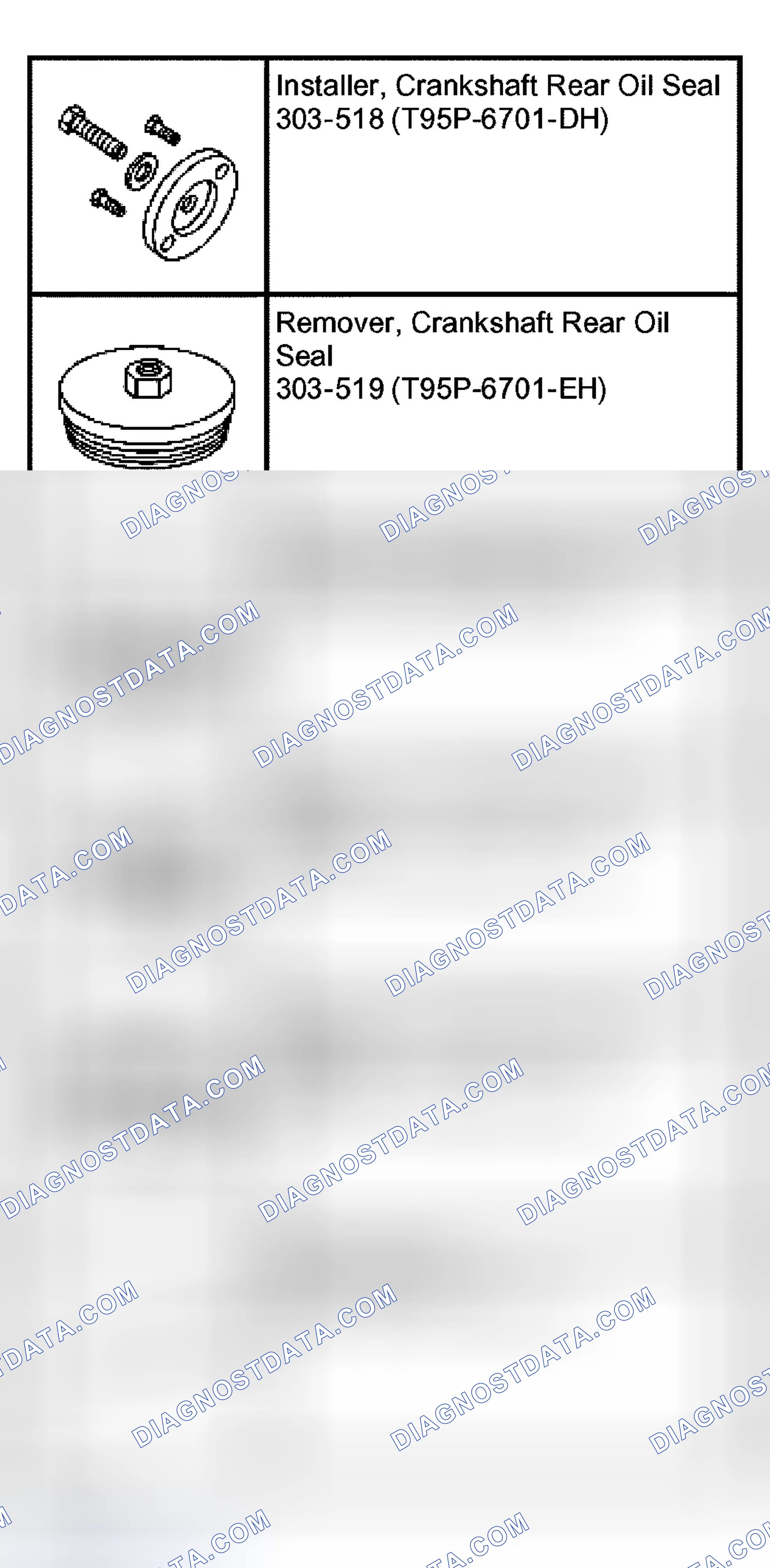 Scheme 520: Crankshaft Rear Seal with Retainer Plate