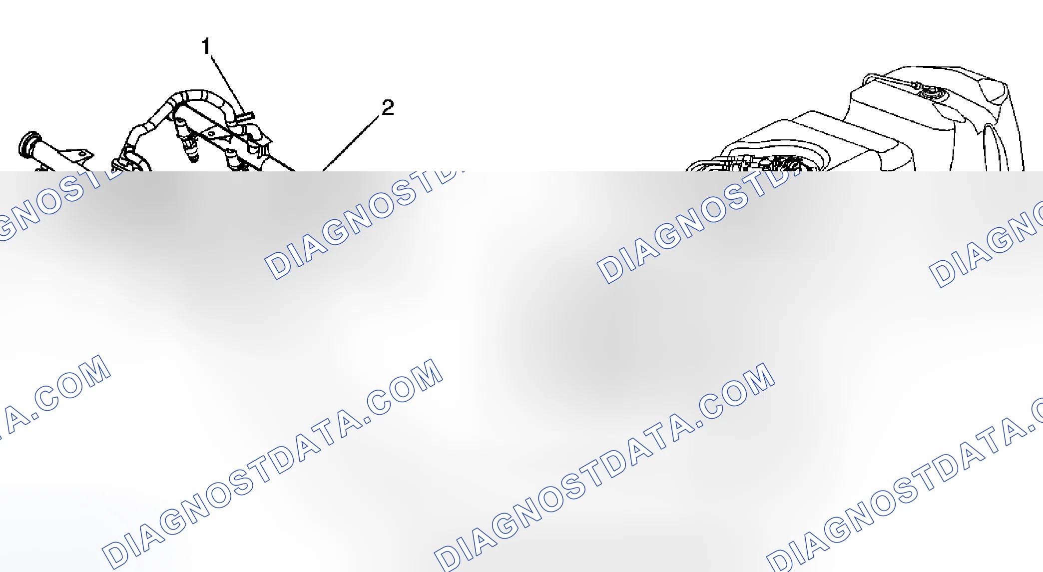 Scheme 130: Fuel Hose/Pipes Routing Diagram (Single Fuel Tank)