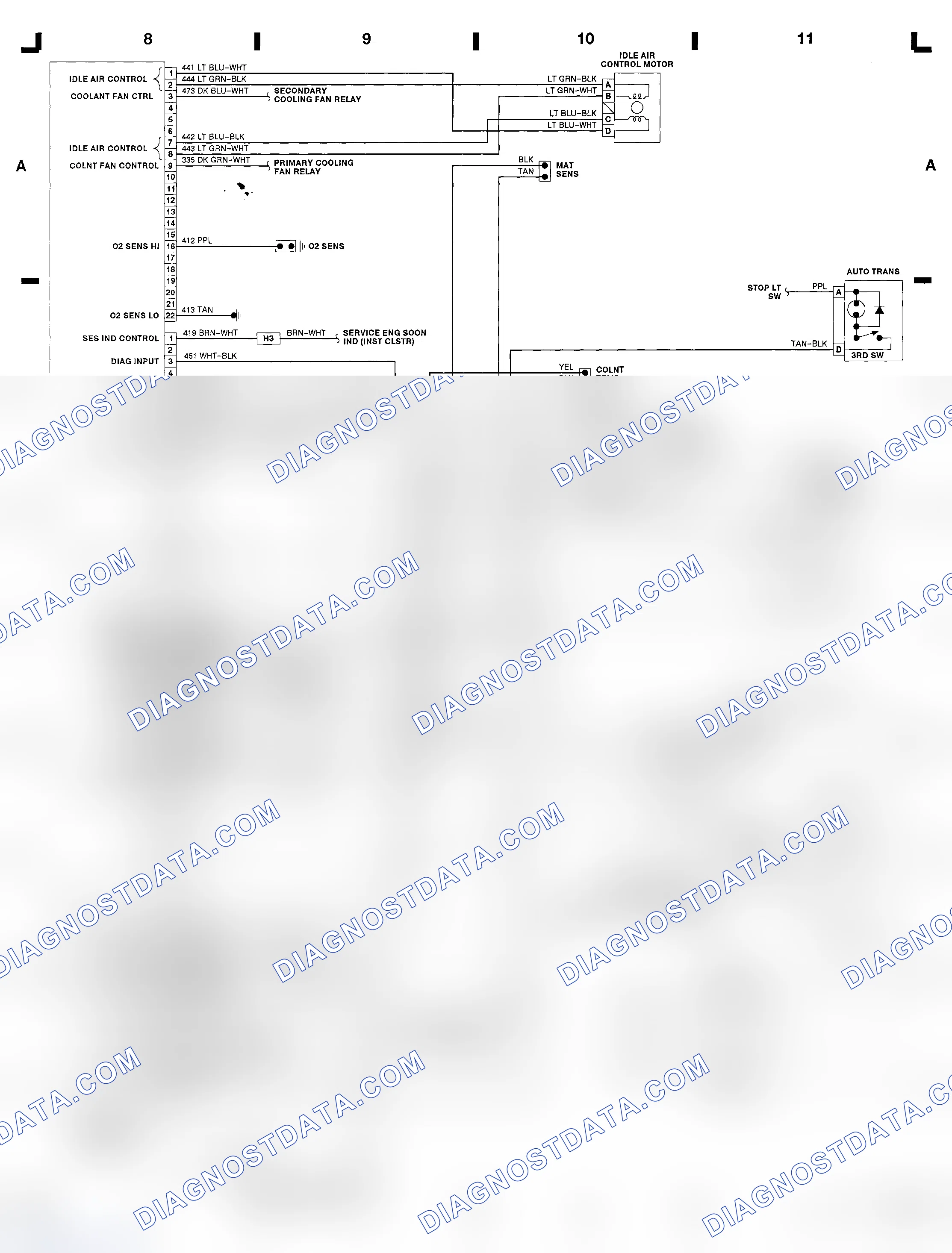 Scheme 9: 2.5L (VIN R) ECM Wiring Diagram (Lumina)
