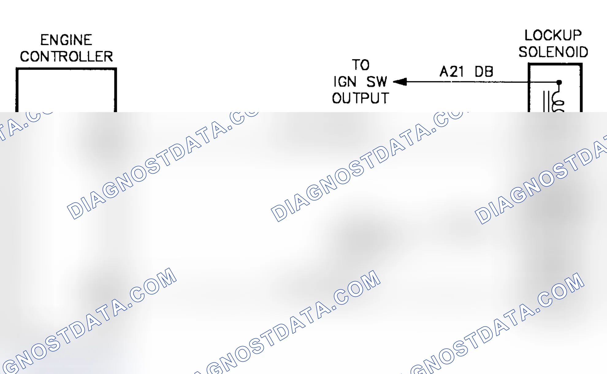 Scheme 418: Schematic Test DR-26B Torque Converter W/OD Lockup Solenoid Circuit