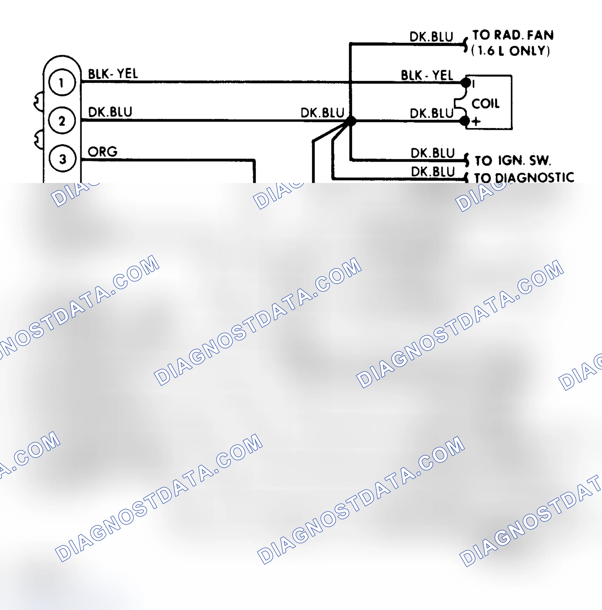 Scheme 170: Wiring Diagram for Hall Effect Electr Spark Control System on 1.6 & 2.2L Non-EFI Enginesonic