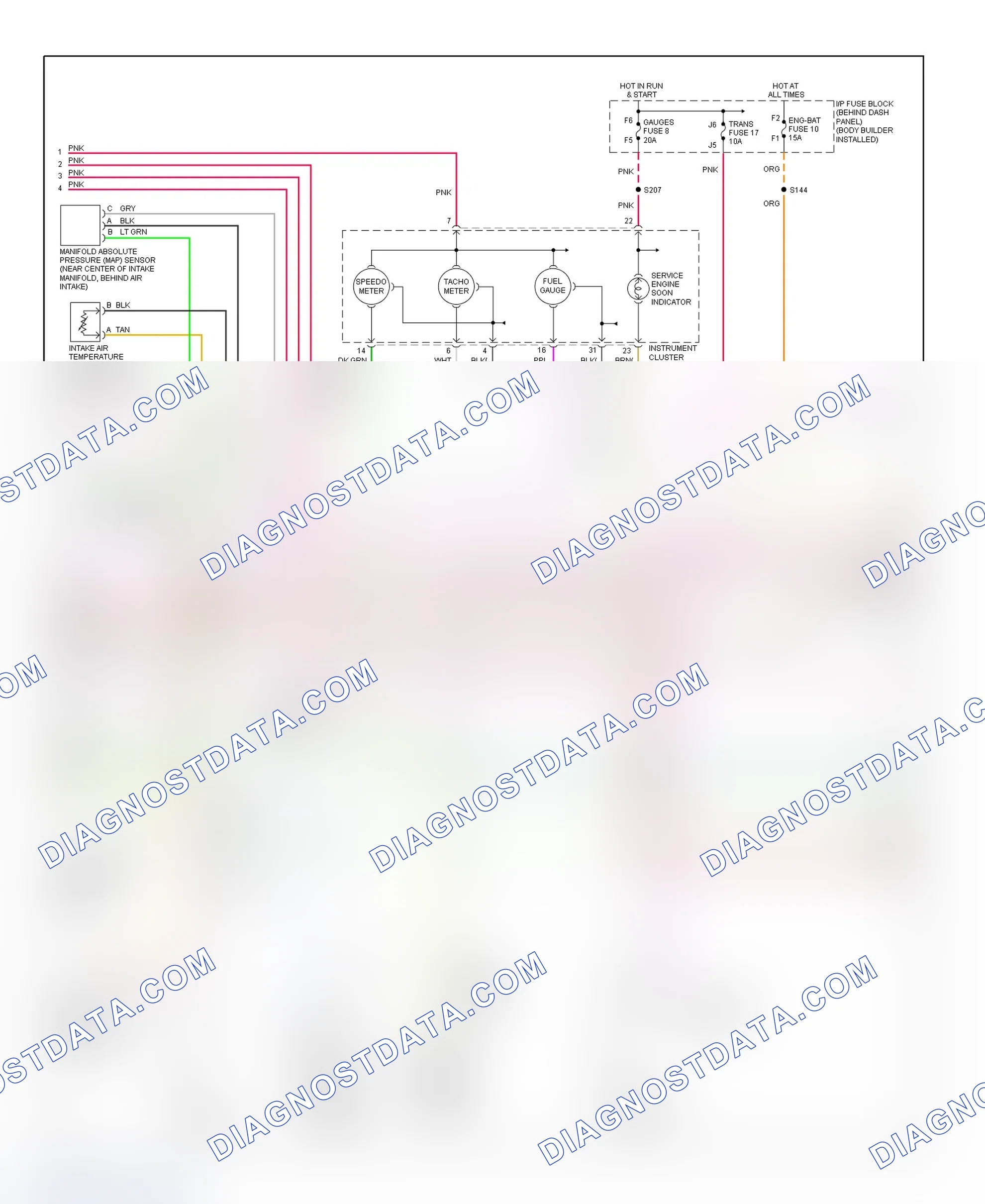 Scheme 93: PCM Wiring Diagram (Forward Control - Commercial Chassis - 5.7L - 3 Of 4)