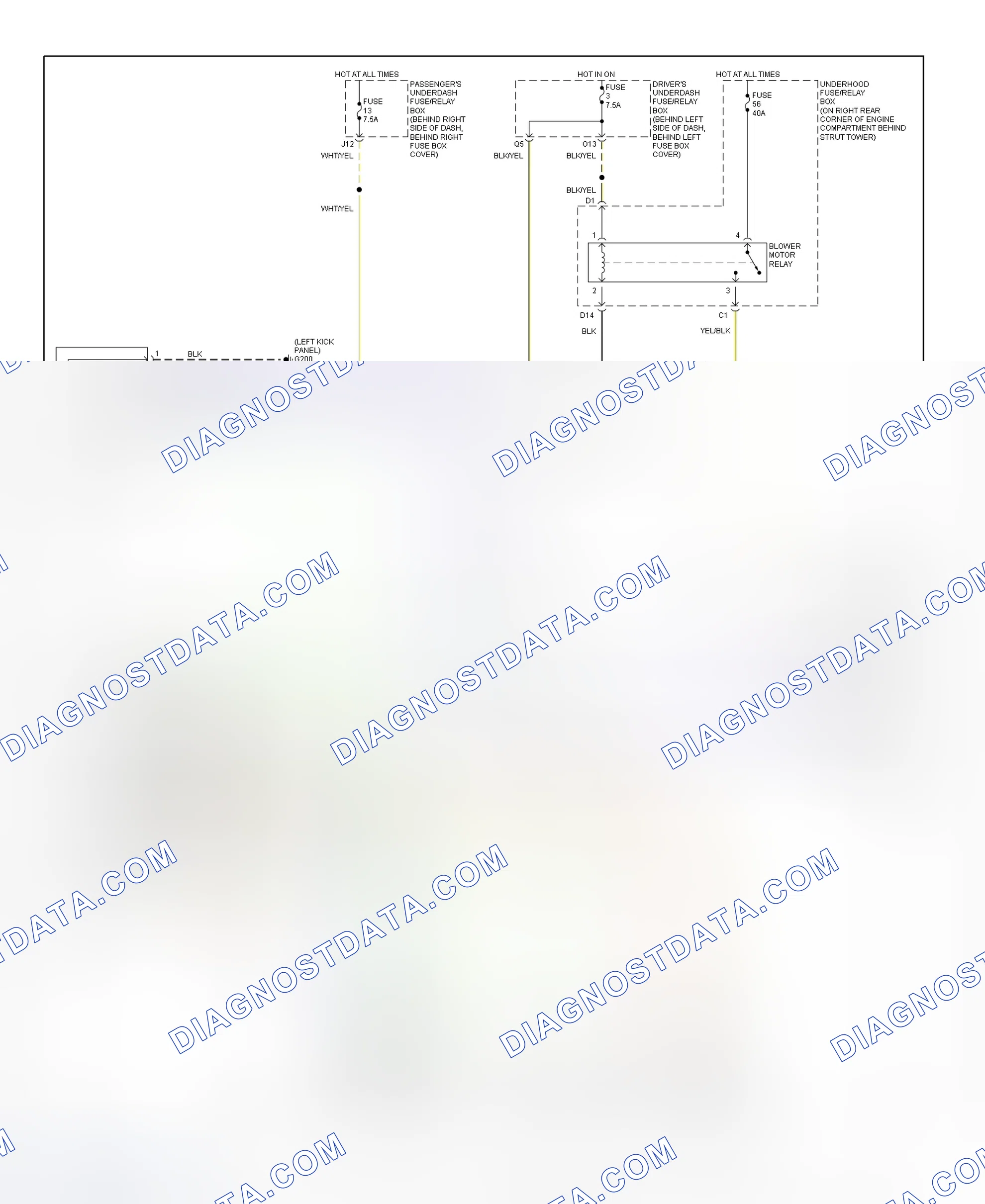 Scheme 1: Heater System Wiring Diagram (Accord)