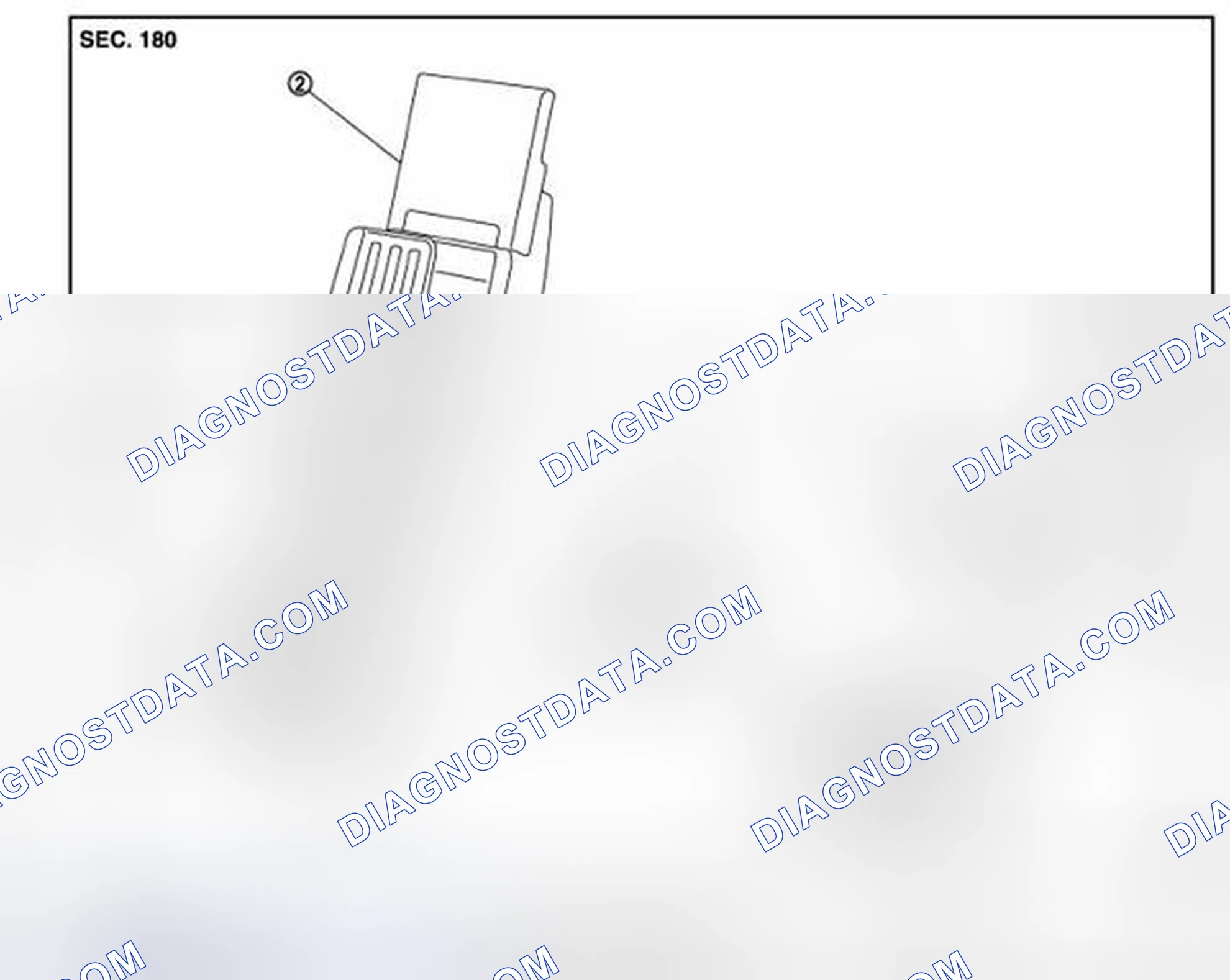 Scheme 1: MODELS WITH DISTANCE CONTROL ASSIST SYSTEM: Exploded View