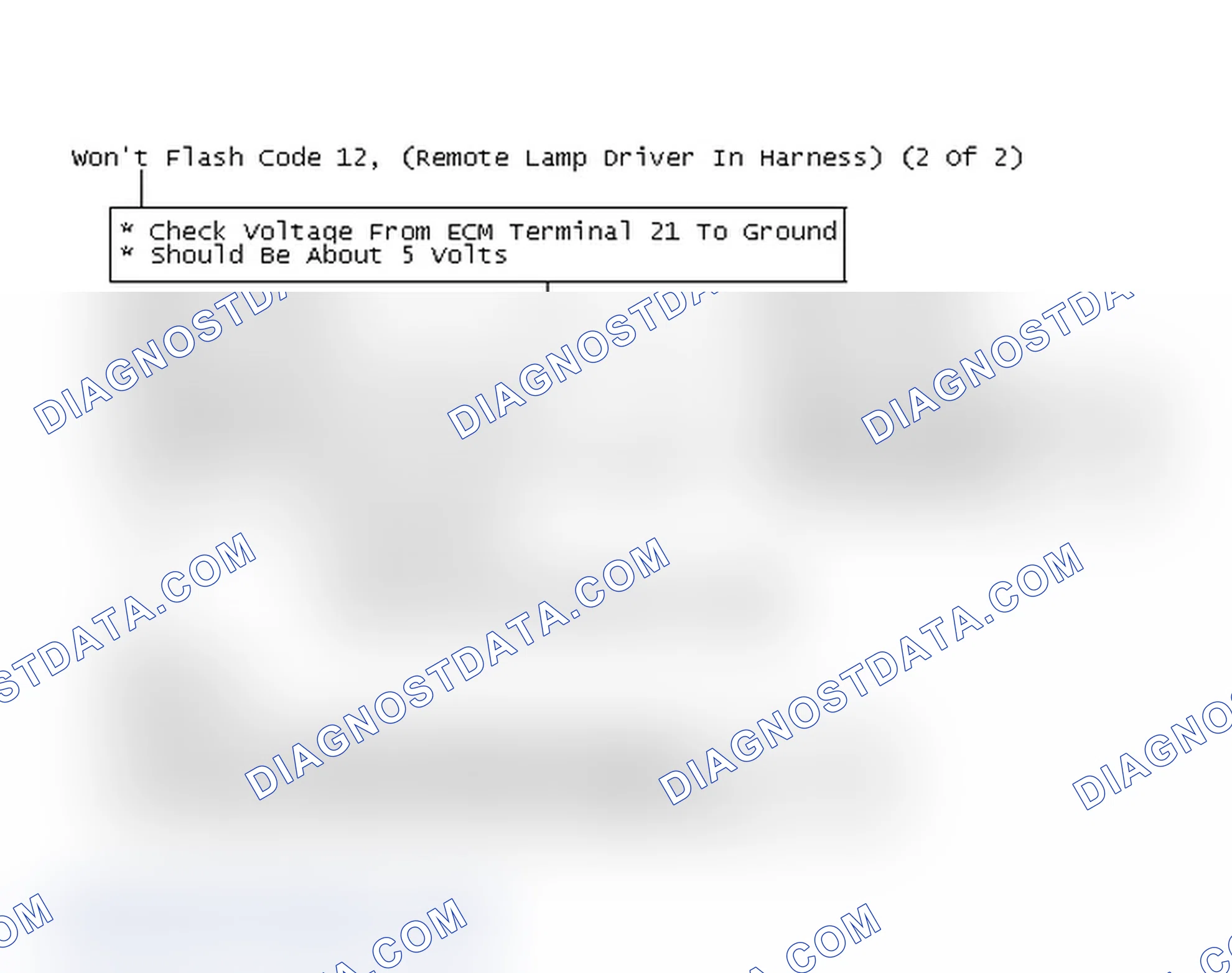 Scheme 143: Flow Chart - Won't Flash Code 12, (Remote Lamp Driver In Harness) (2 Of 2)