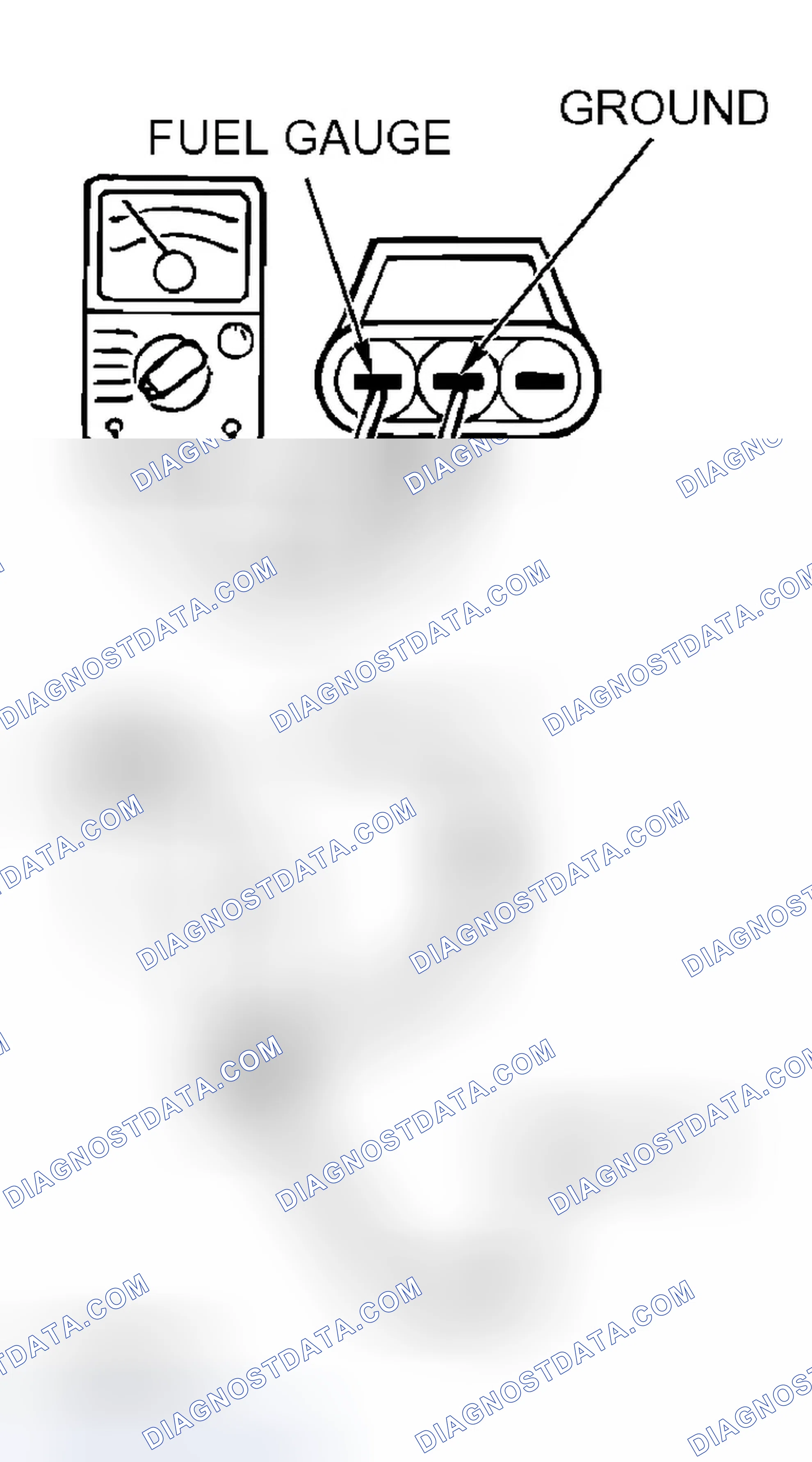 Scheme 297: FUEL LEVEL SENSOR RESISTANCE
