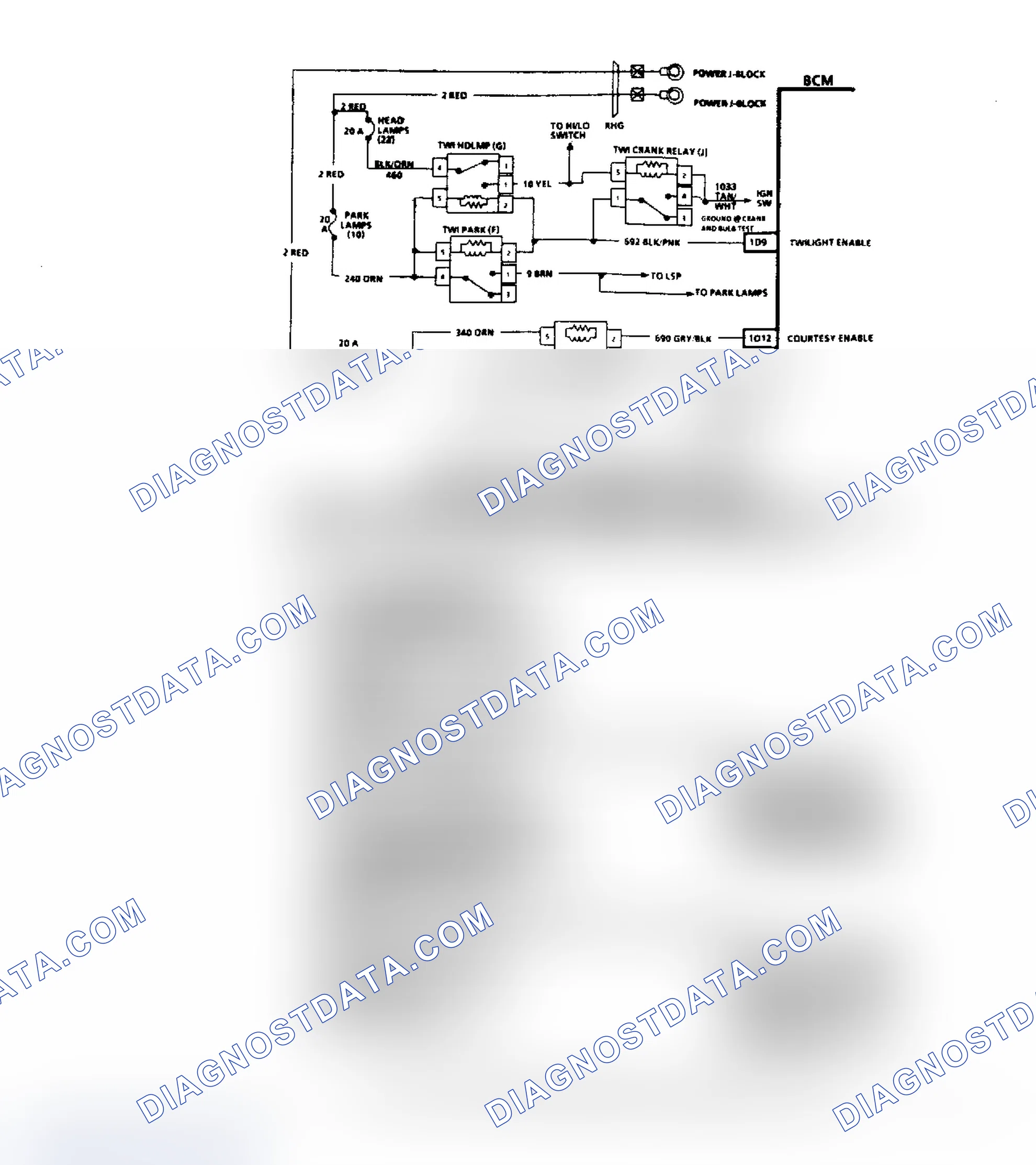 Scheme 25: Code B420, Twilight Relay Circuits (1 of 3)