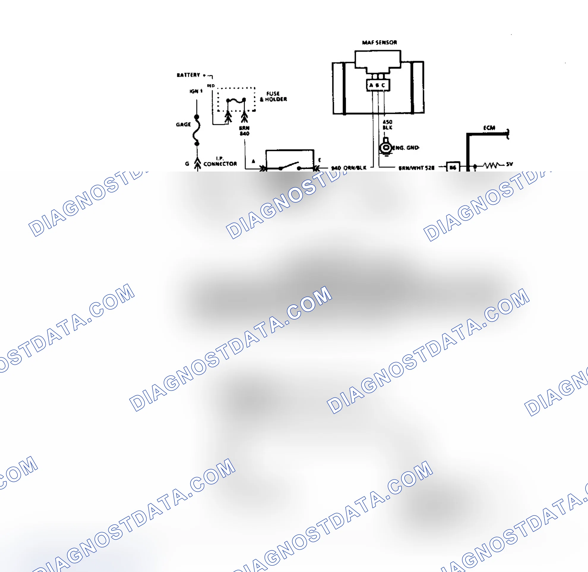 Scheme 409: Code 33 Flow Chart - "F" Body MAF Sensor Signal Voltage High