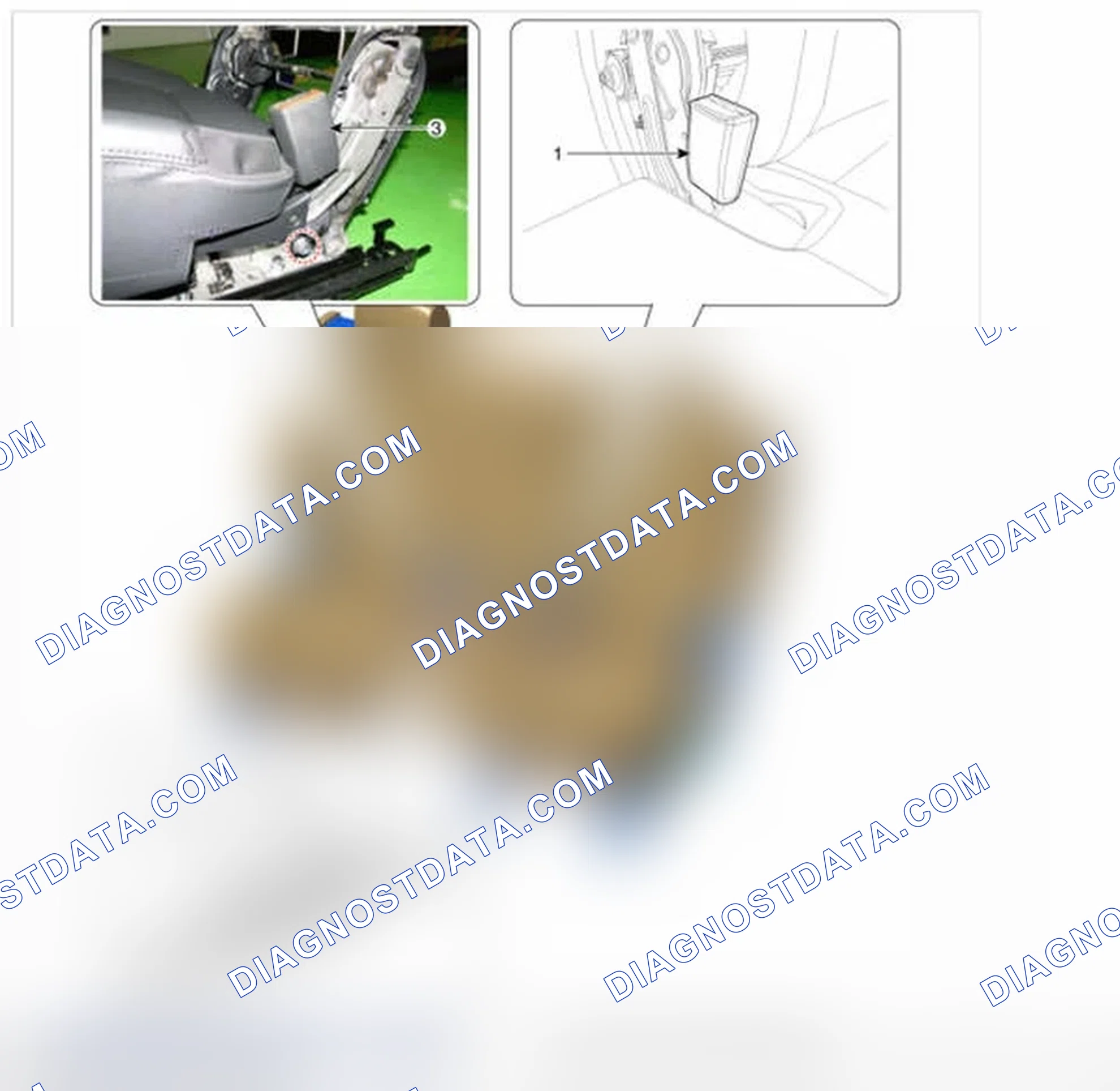 Scheme 29: Second Row Seat Belt Buckle