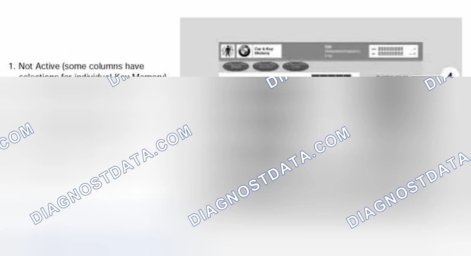 Scheme 48: Vehicle & Key Memory