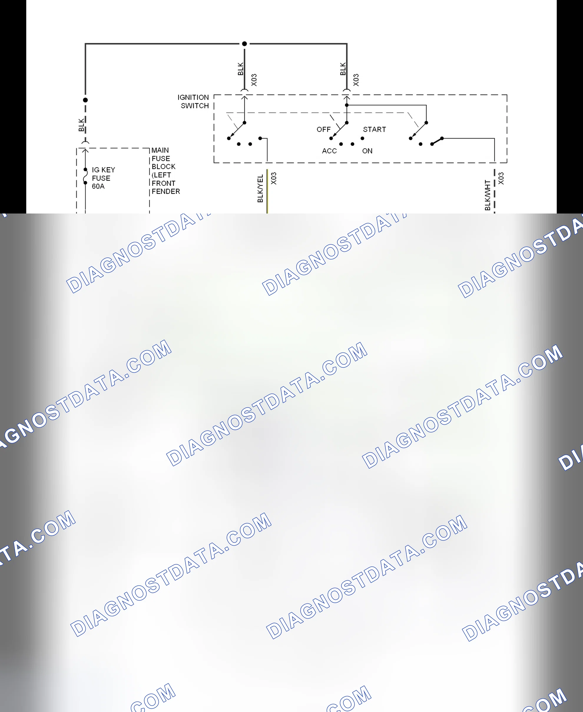 Scheme 4: Starting System Wiring Diagram (MX-6 2.5L M/T)