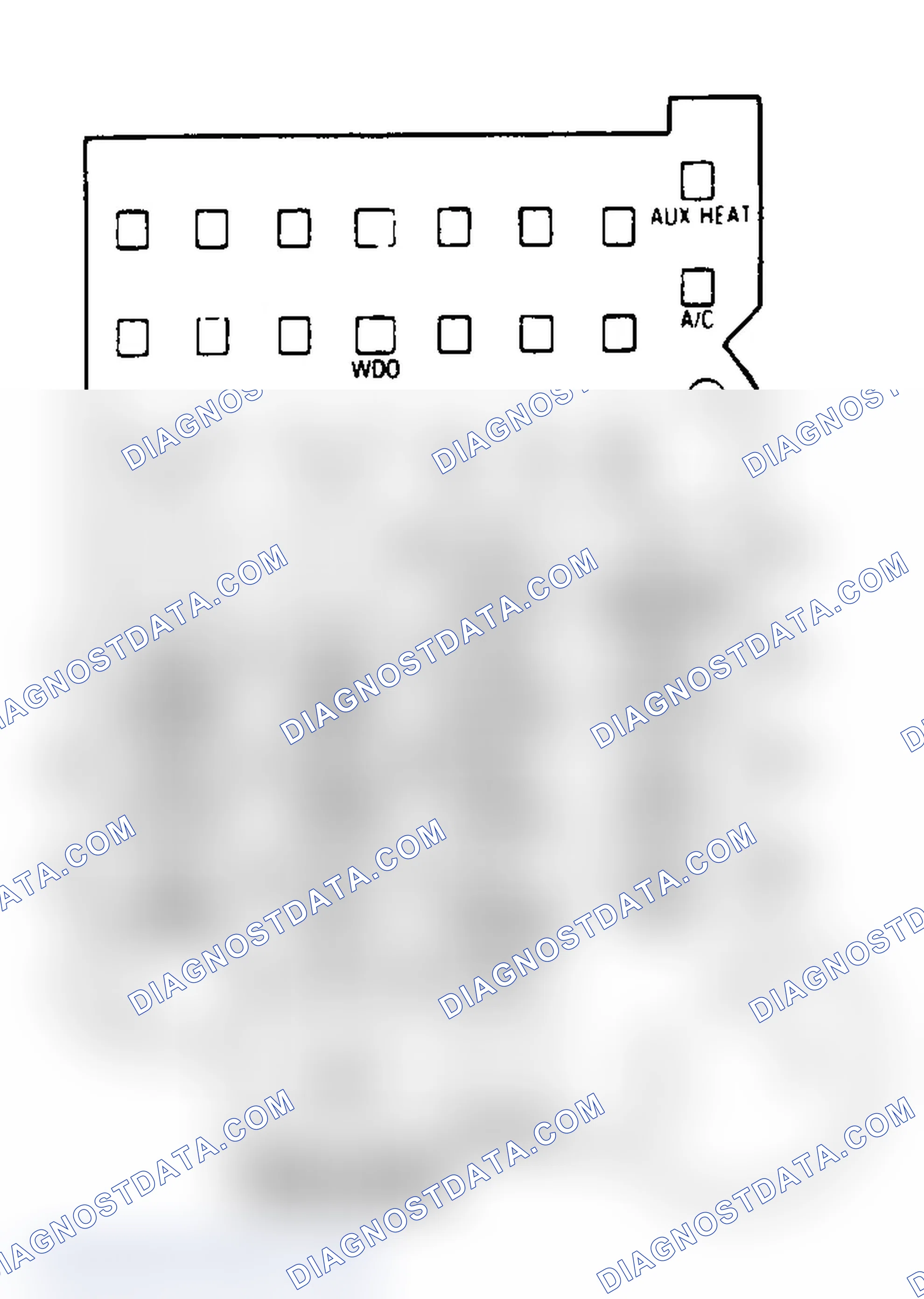 Scheme 26: FUSE PANEL IDENTIFICATION (1988-92 "G" SERIES VAN)