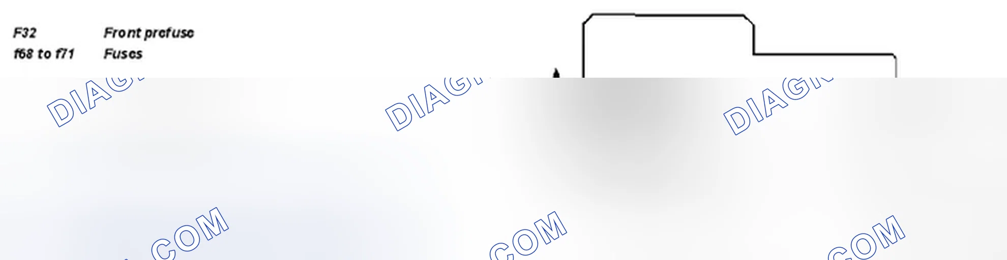 Fig. 23: Identifying Fuse Assignment Of Front Prefuse Box - Front