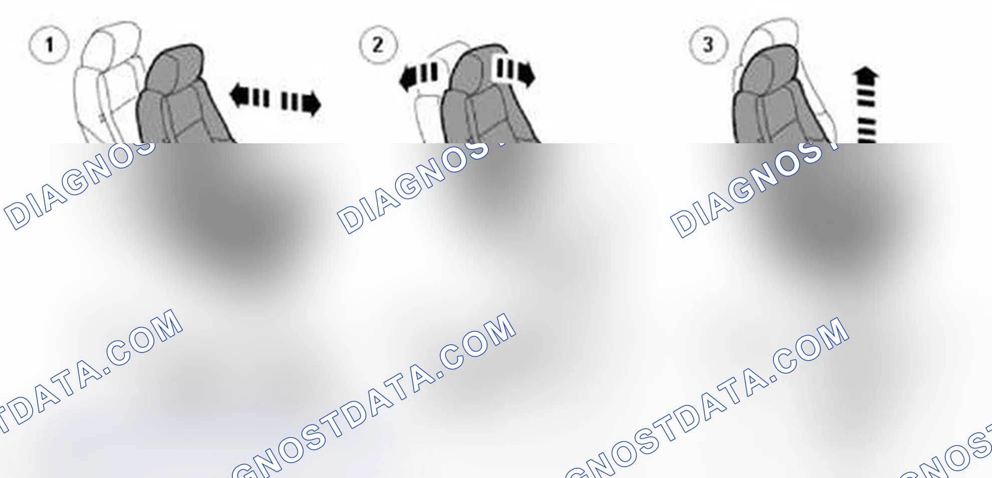 Scheme 3: POWER OPERATED FRONT SEATS (NON-MEMORY)