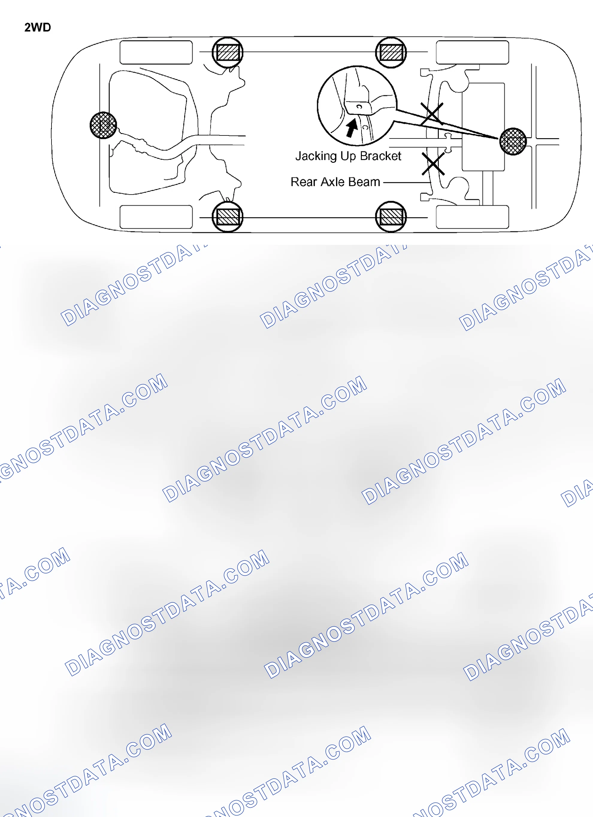 Scheme 37: VEHICLE LIFT AND SUPPORT LOCATIONS