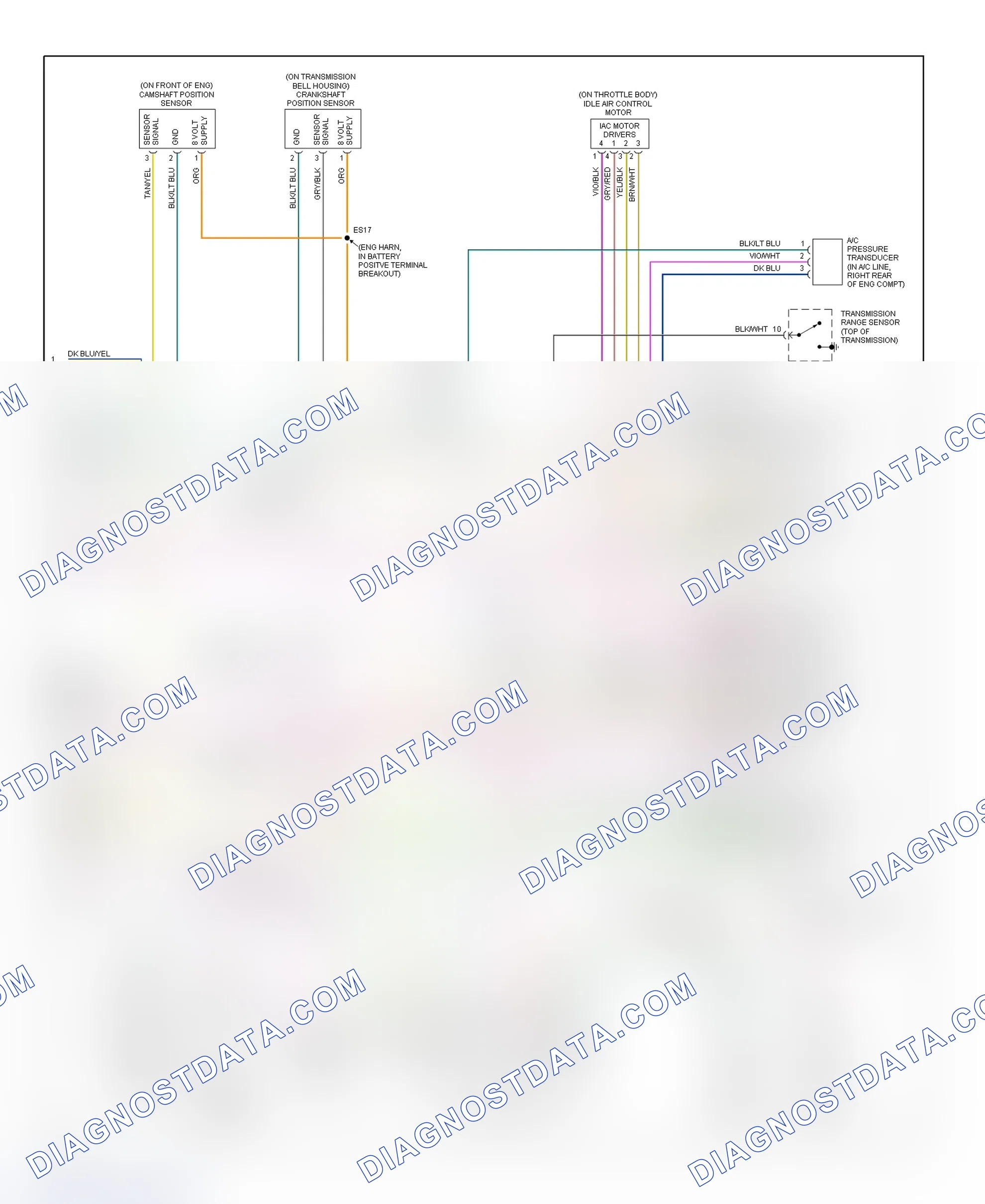 Scheme 18: PCM Wiring Diagram (Caravan, Town & Country, & Voyager - 3.3L, 3.3L Flex-Fuel & 3.8L - 3 Of 3)