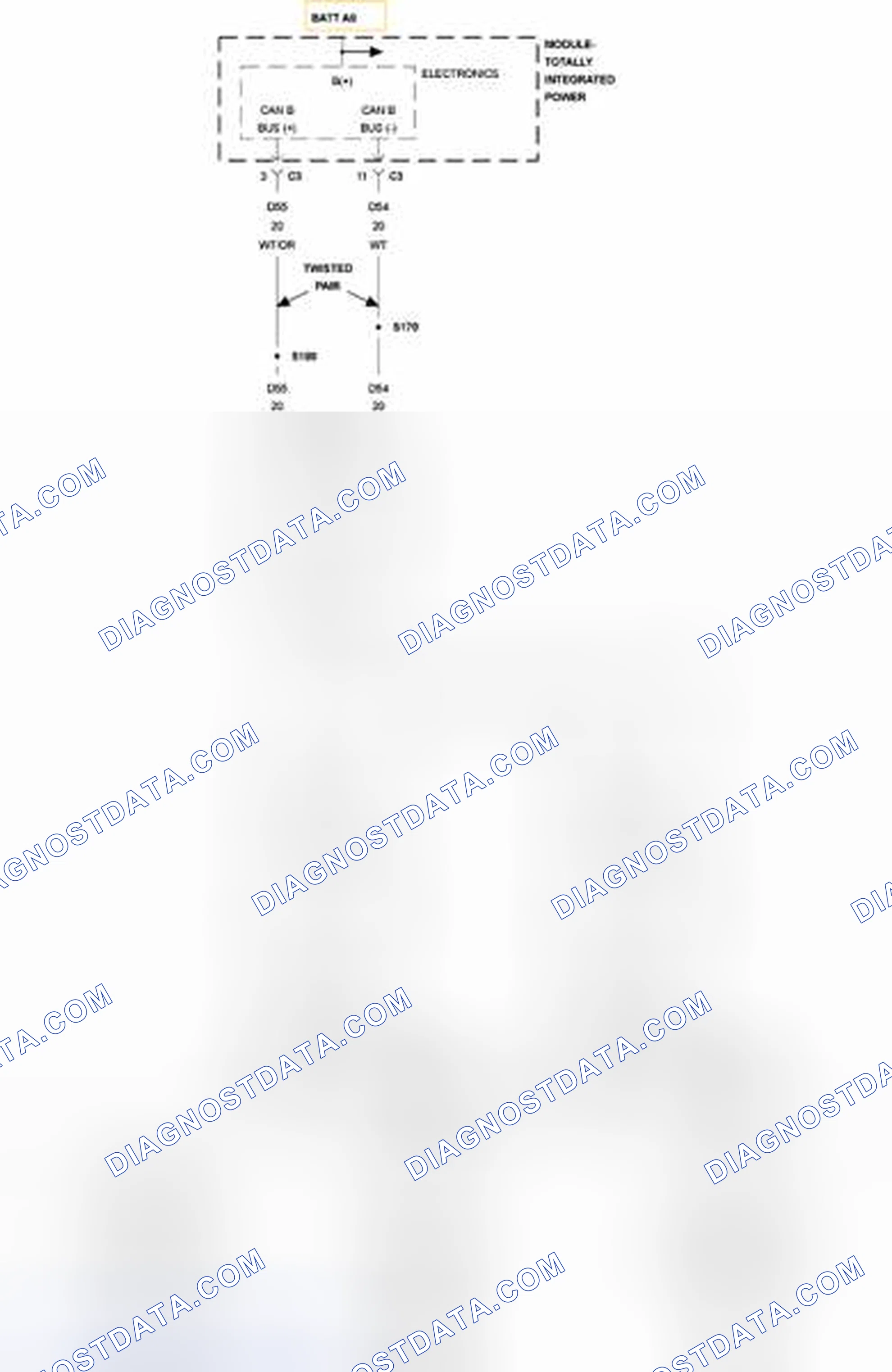 Scheme 293: U1000-CAN B BUS (+) CIRCUIT