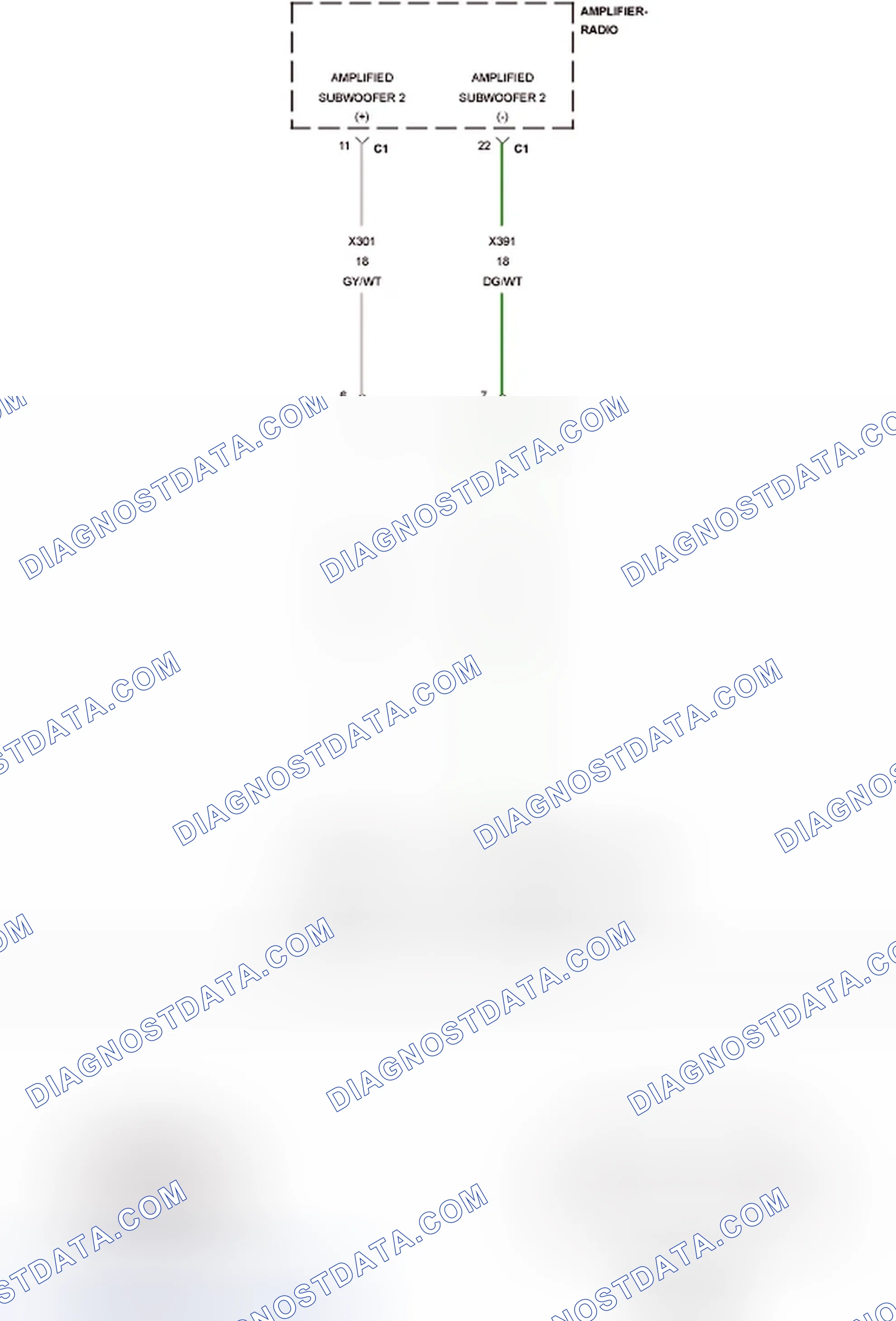 Scheme 61: B14BF-CHANNEL 10 AUDIO SPEAKER OUTPUT CIRCUIT LOW