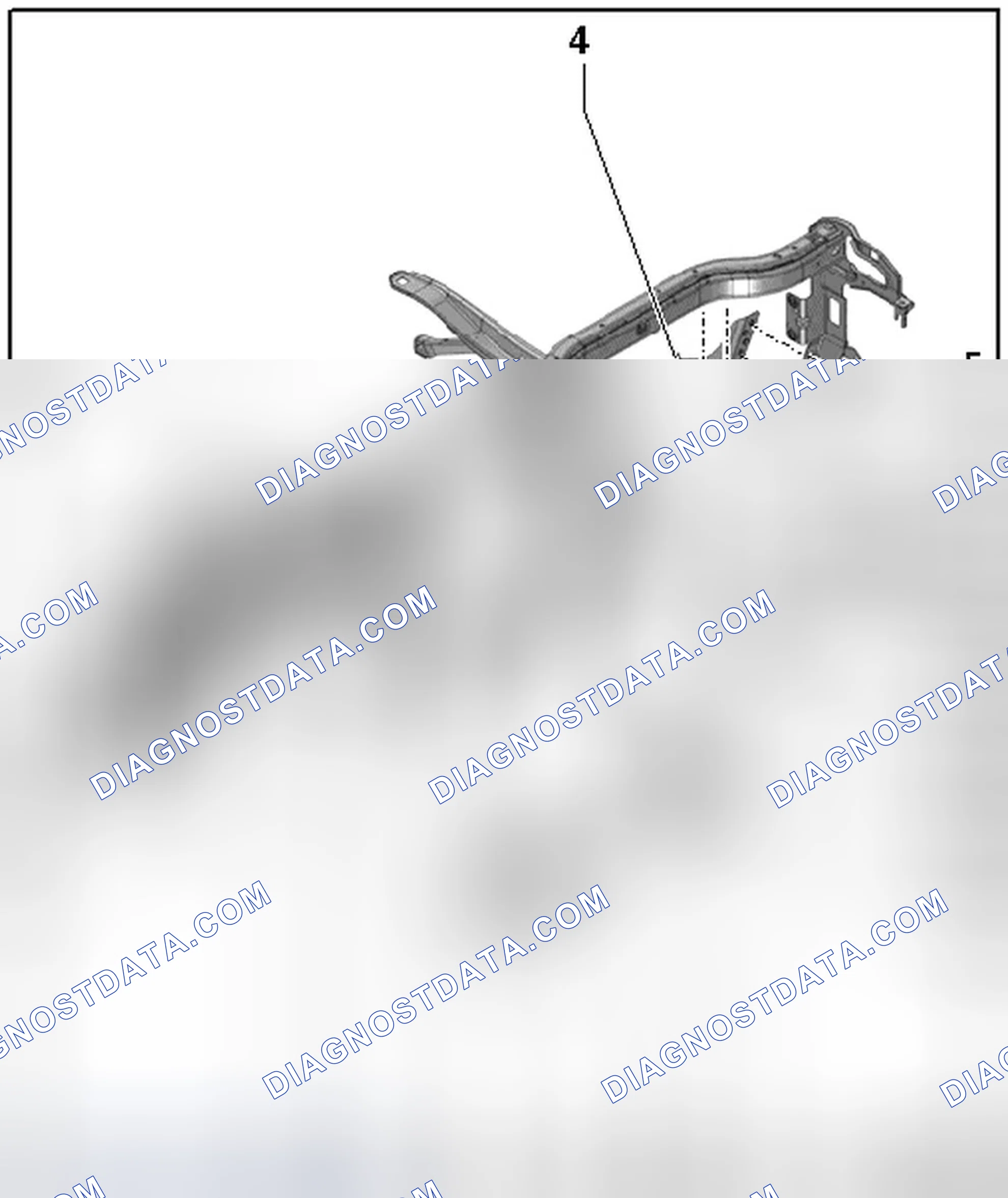 Scheme 140: IMPACT ABSORBER, KNEE AIRBAG AND GLOVE COMPARTMENT ASSEMBLY OVERVIEW