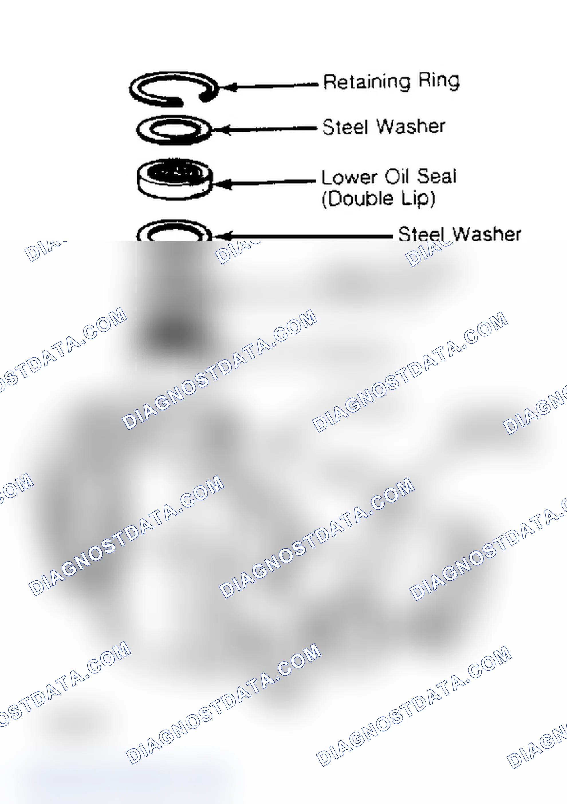 Scheme 10: Gear Housing Seals and Bearing