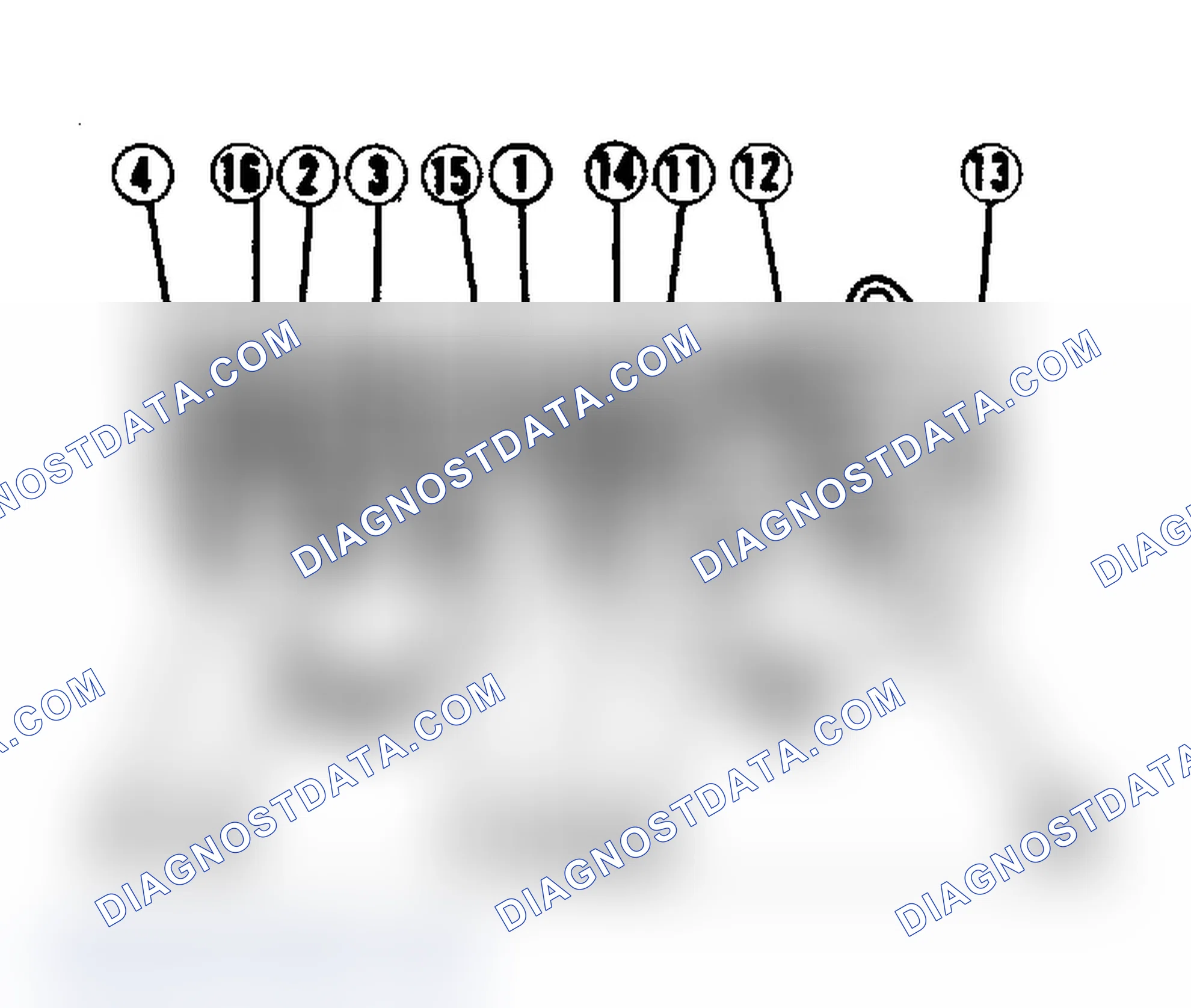 Scheme 9: 4.9L Engine Lower Intake Manifold Tightening Sequence