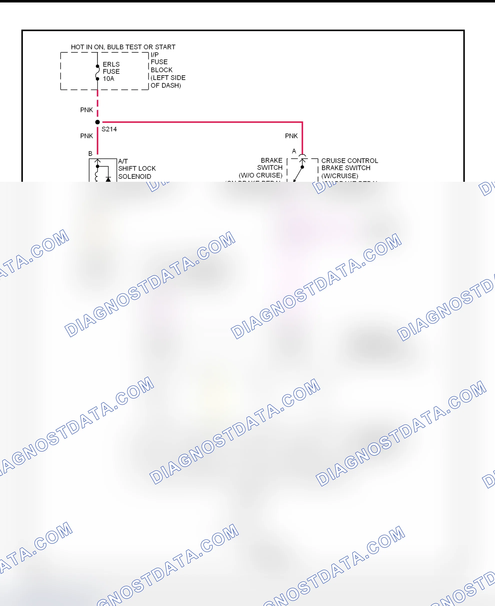 Fig. 34: Shift Interlock System Wiring Diagram (Cavalier & Sunfire)