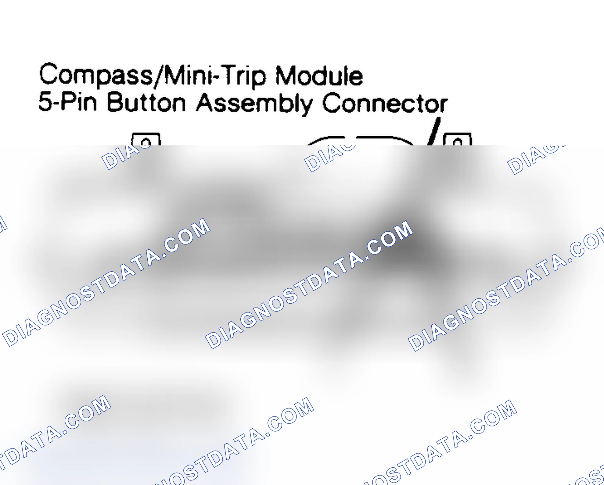 Scheme 60: Locating & Identifying Compass/Mini-Trip Module 5-Pin Button Assembly Conn. Terminals (15C)