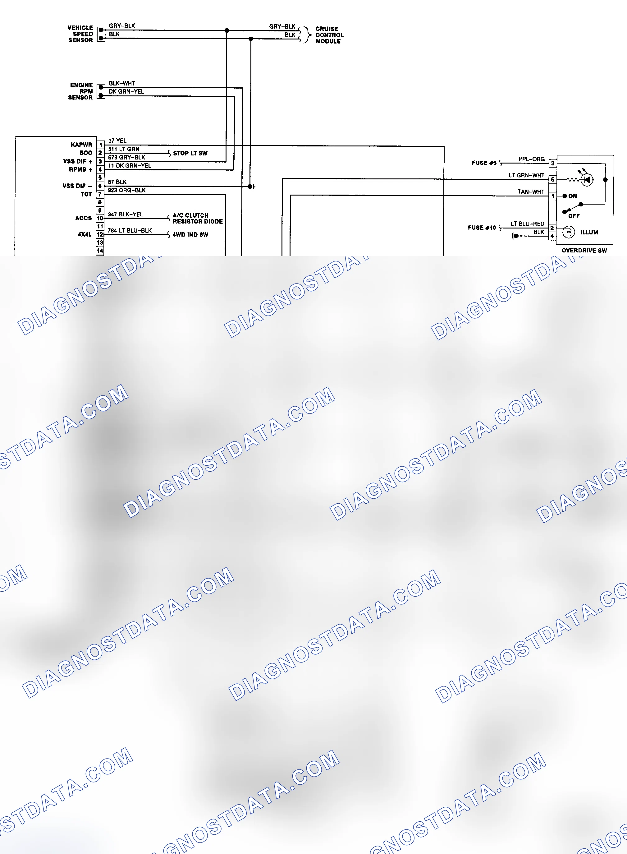 Scheme 146: E4OD Wiring Diagram (1989 Bronco & "F" Series - Diesel)