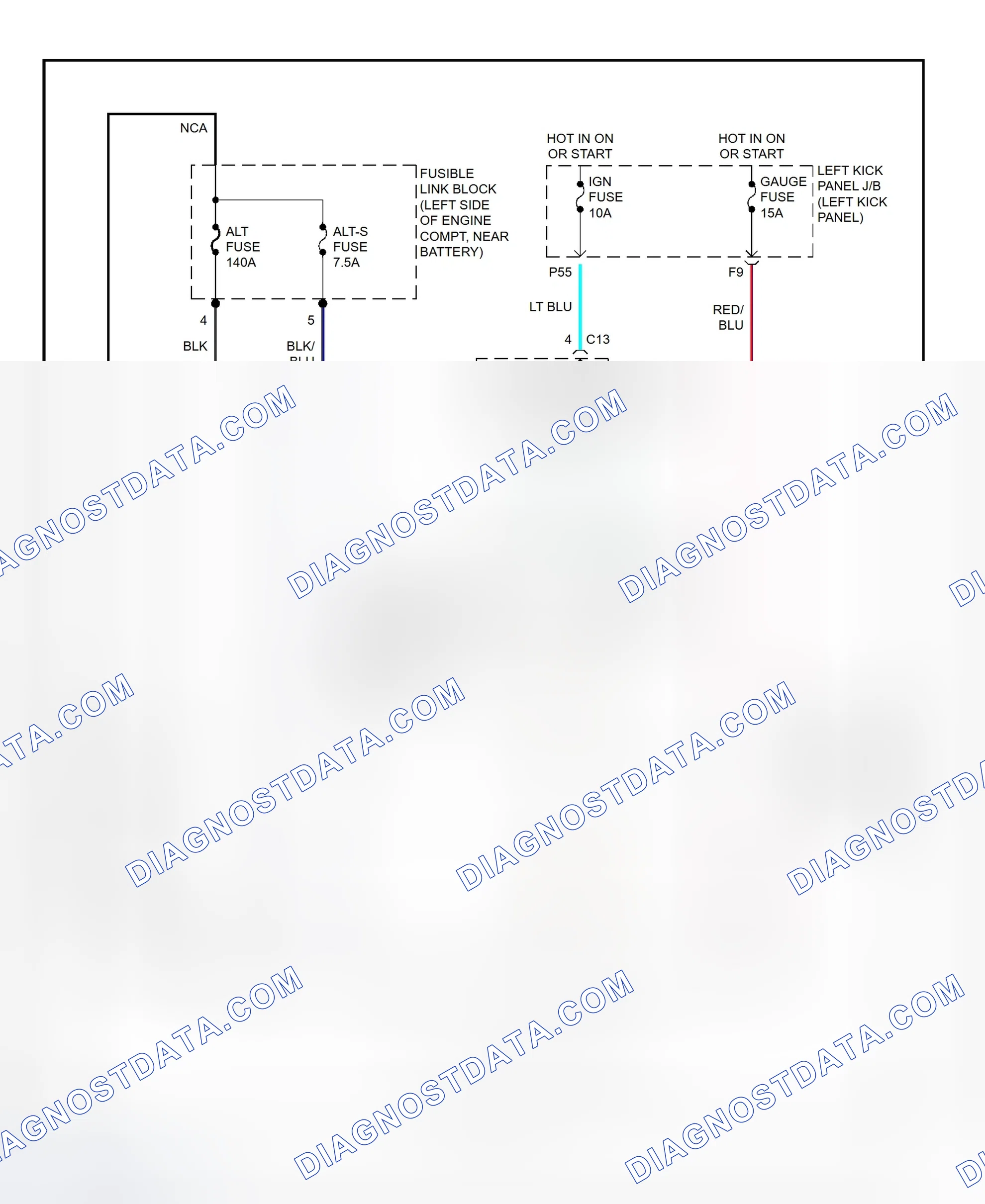 Scheme 6: Charging System Wiring Diagram (Land Cruiser)
