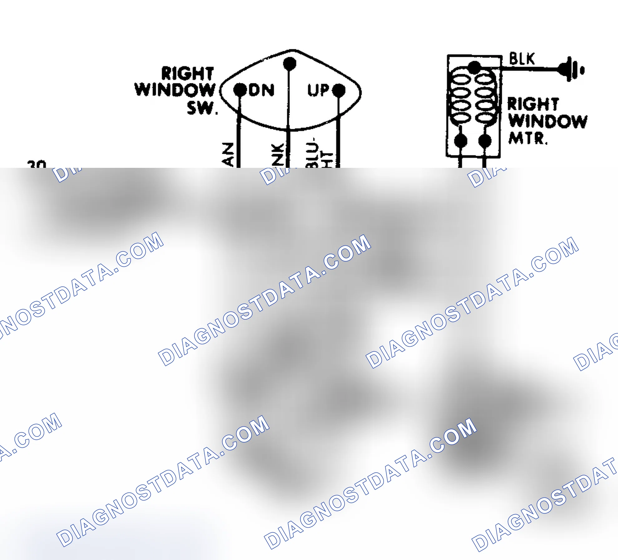 Scheme 1: General Motors Light Truck Power Window Wiring Diagram 2-door models shown, others models similar.