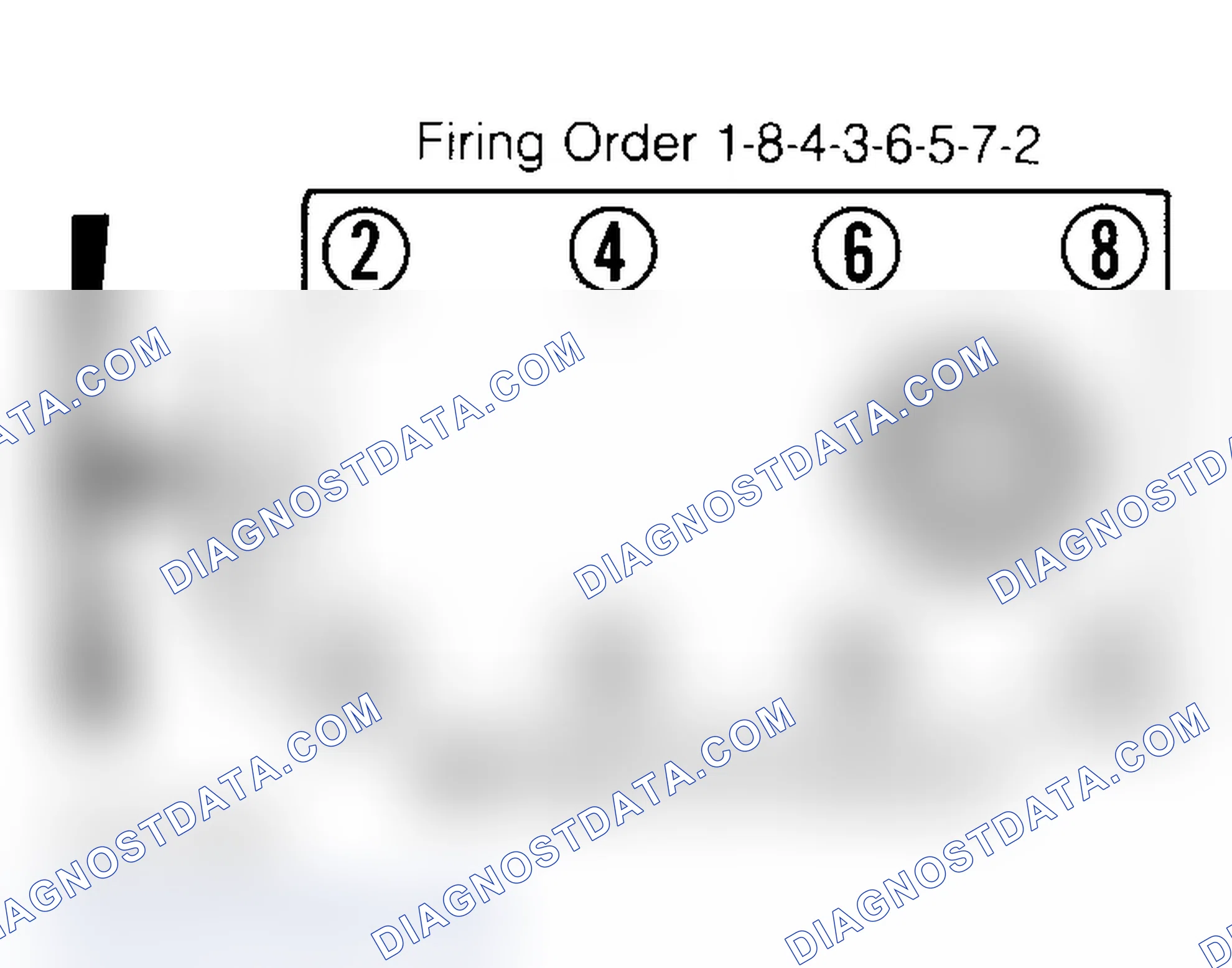 Scheme 6: Firing Order & Timing Marks (5.0L, 5.7L & 7.4L)