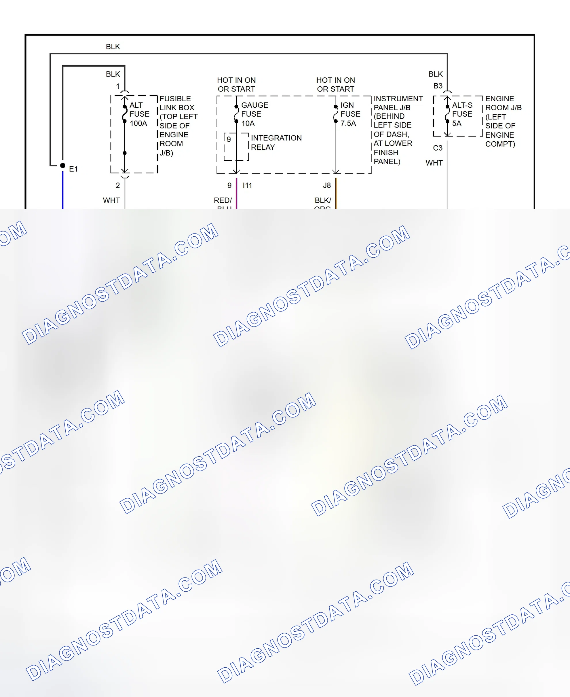 Scheme 6: Charging System Wiring Diagram (Corolla)