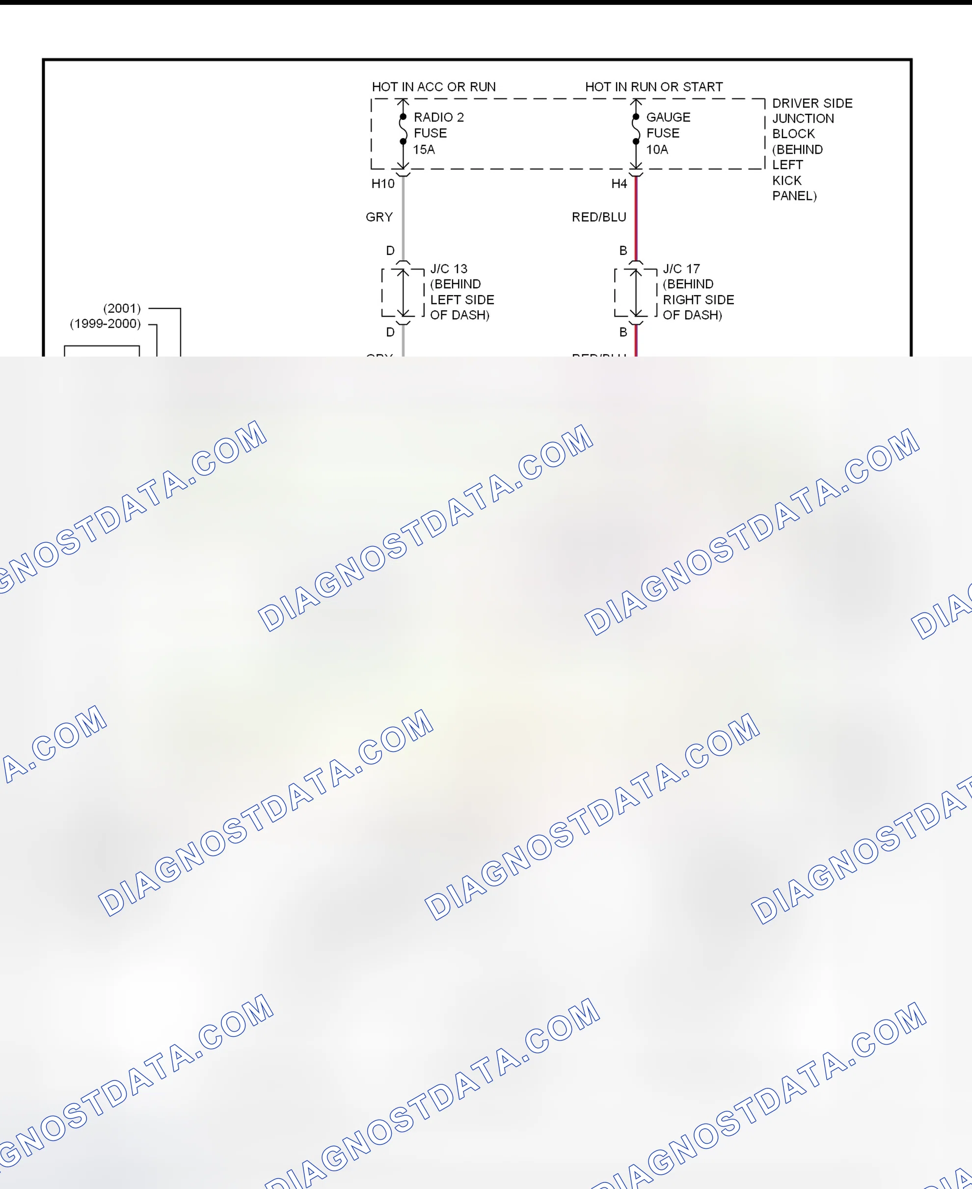 Scheme 290: Shift Interlock System Wiring Diagram (2001 - Lexus GS300)